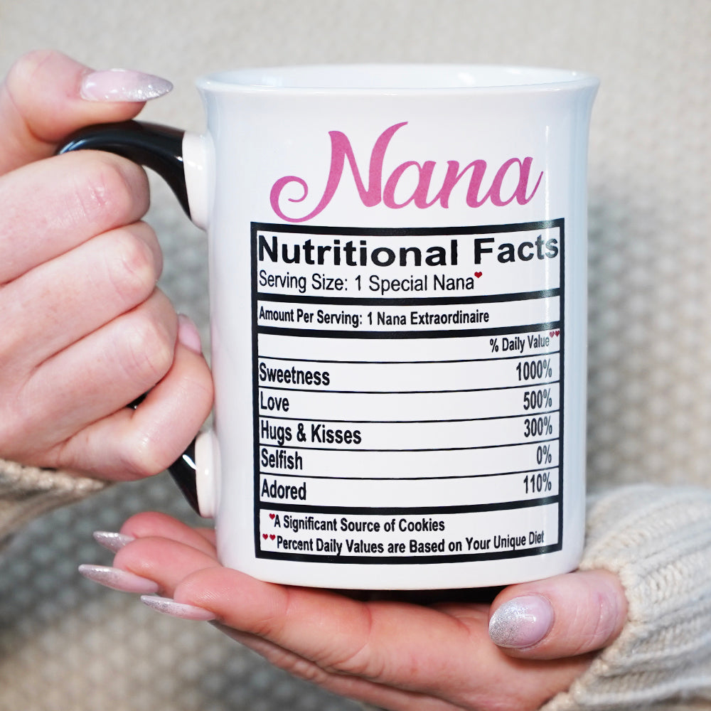 Nana Coffee Mug for Nana, Gifts for Nana, 16oz. Ceramic Coffee Cup, 6" Multicolored