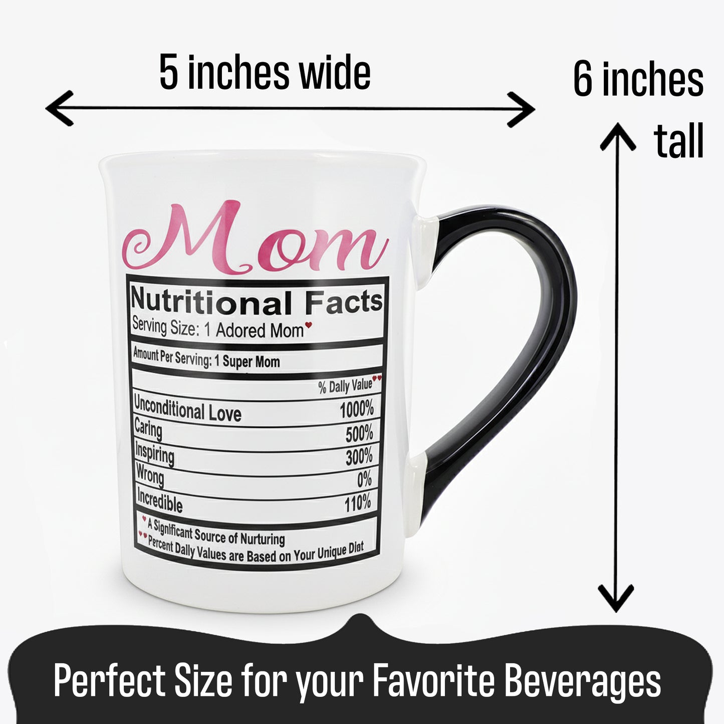 Cottage Creek Mugs | 16 Oz Ceramic Mom Coffee Mug | Large Coffee Cup for Women, Mother, Mama, Grandma | Birthday Gifts for Mom from Daughter | Christmas Mothers Day Gifts | Home Decor Cup