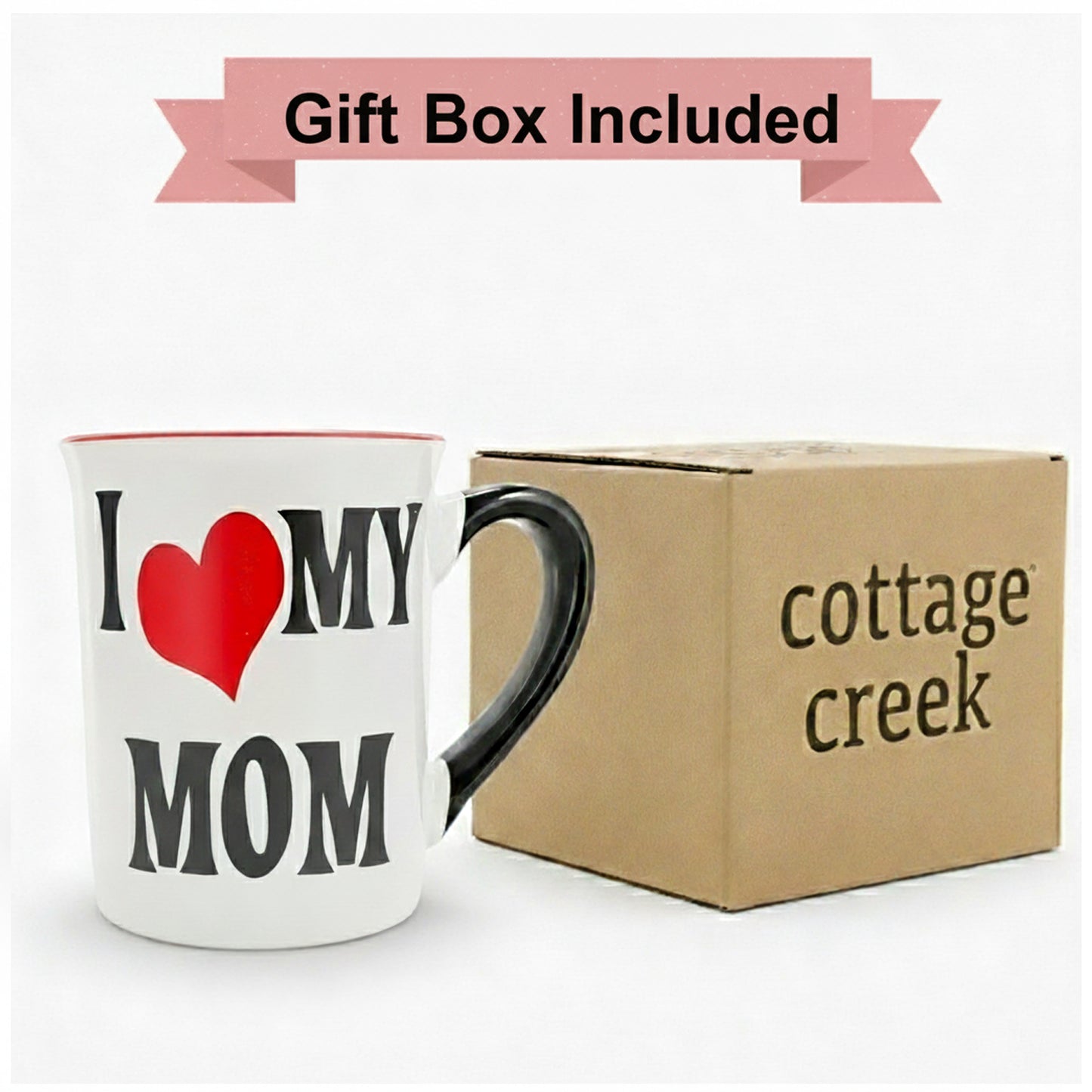Cottage Creek Mugs | 16 Oz Ceramic Mom Coffee Mug | Large Coffee Cup for Women, Mother, Mama, Grandma | Birthday Gifts for Mom from Daughter | Christmas Mothers Day Gifts | Home Decor Cup