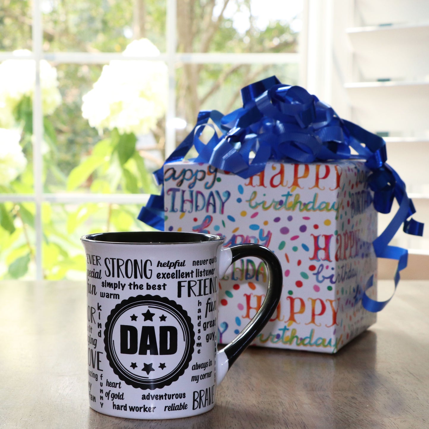 Dad Mug, 16oz. Ceramic Multicolored Dad Coffee Mug