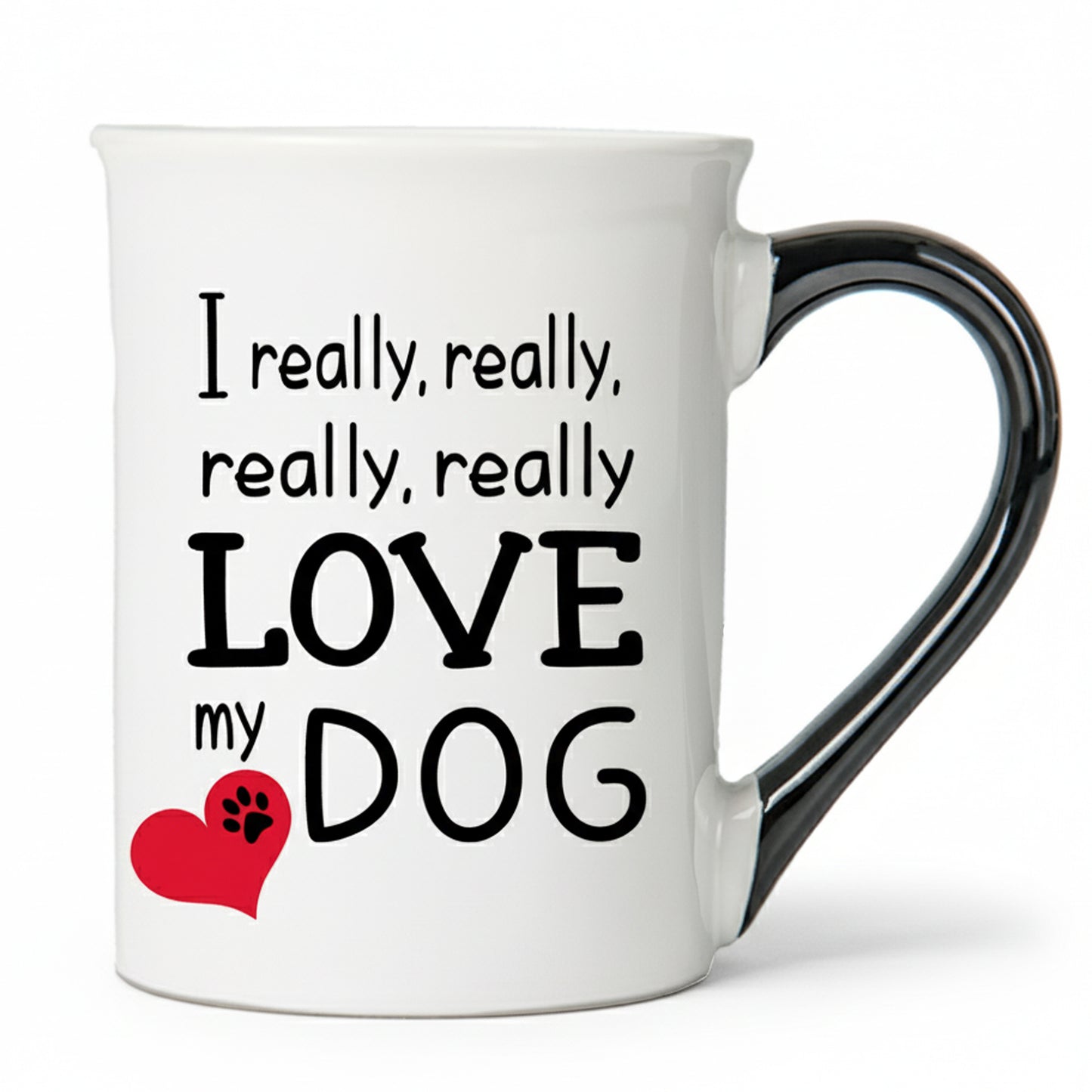 Cottage Creek Coffee Cups | I Really Love My Dog 16oz Ceramic Coffee Mug | Ideal I Love My Dog Gifts for Women, Men | Funny Gifts for Mom, Dad, Girlfriend, Boyfriend