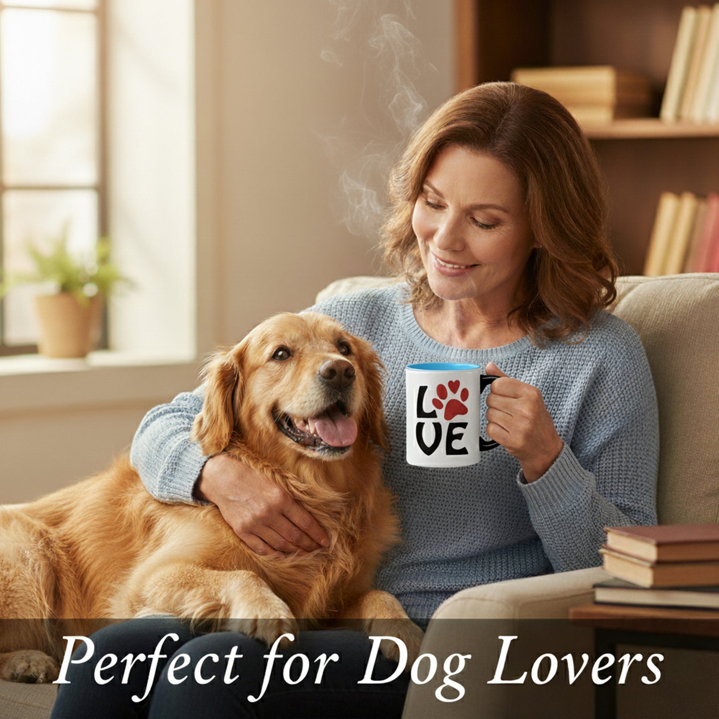 Cottage Creek Coffee Cups | I Love Dogs 16oz Ceramic Coffee Mug | Ideal I Love My Dog Gifts for Women, Men | Funny Gifts for Mom, Dad, Girlfriend, Boyfriend