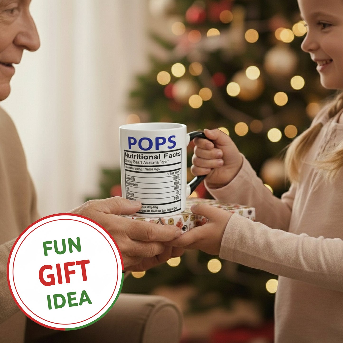 Cottage Creek Pops Mug, Pops Coffee Mug for Pops, 16oz., 6" Multicolored