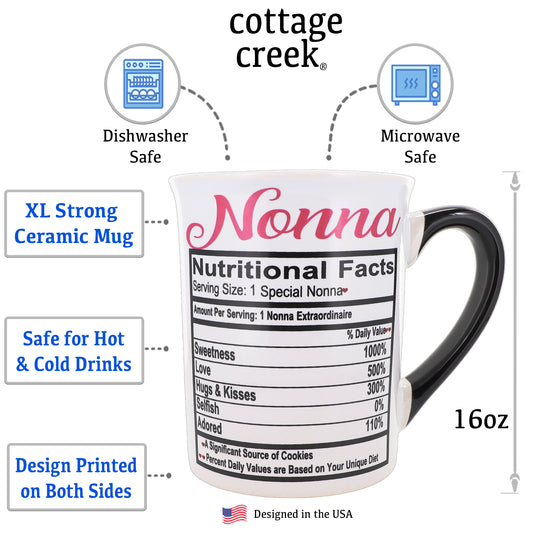 Nonna Mug, Nonna 16oz. Ceramic Coffee Mug