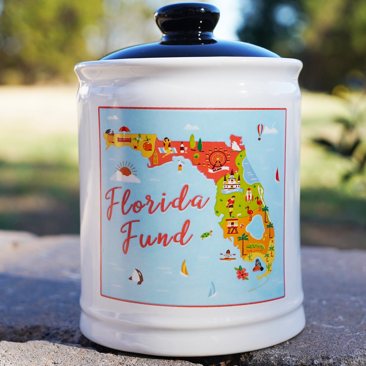 Florida Fund Piggy Bank, Vacation Fund Bank, Florida Gifts