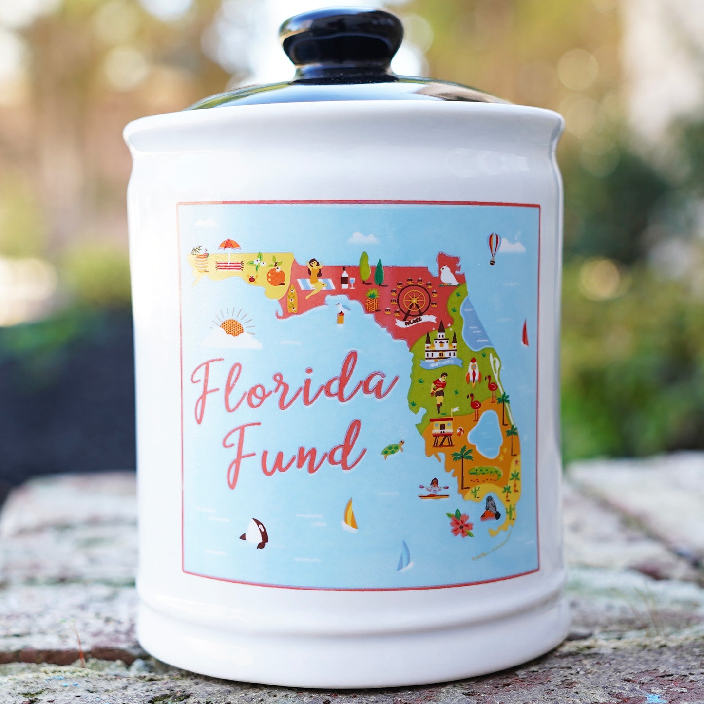 Florida Fund Piggy Bank, Vacation Fund Bank, Florida Gifts
