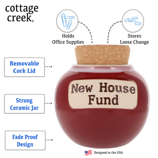 New House Fund Piggy Bank, Couples Gifts, Candy Jar