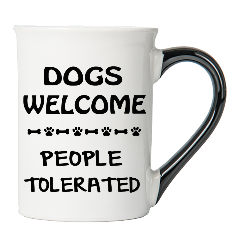 Cottage Creek Dogs Welcome, People Tolerated Dog Coffee Mug, 16oz., Multicolored