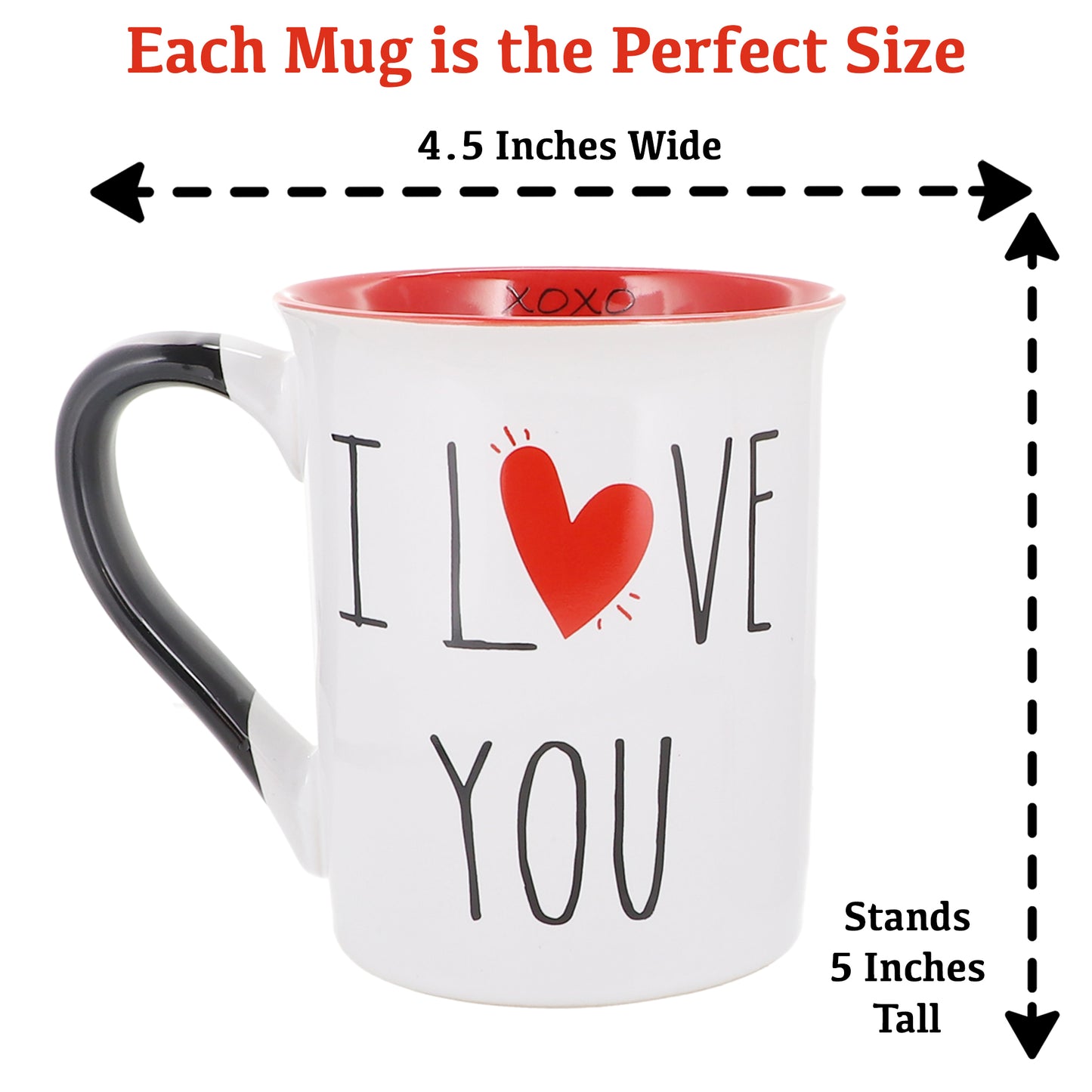 Cottage Creek I Love You, Always and Forever Mugs, Set of Two I Love You Coffee Mugs, Couples Gifts