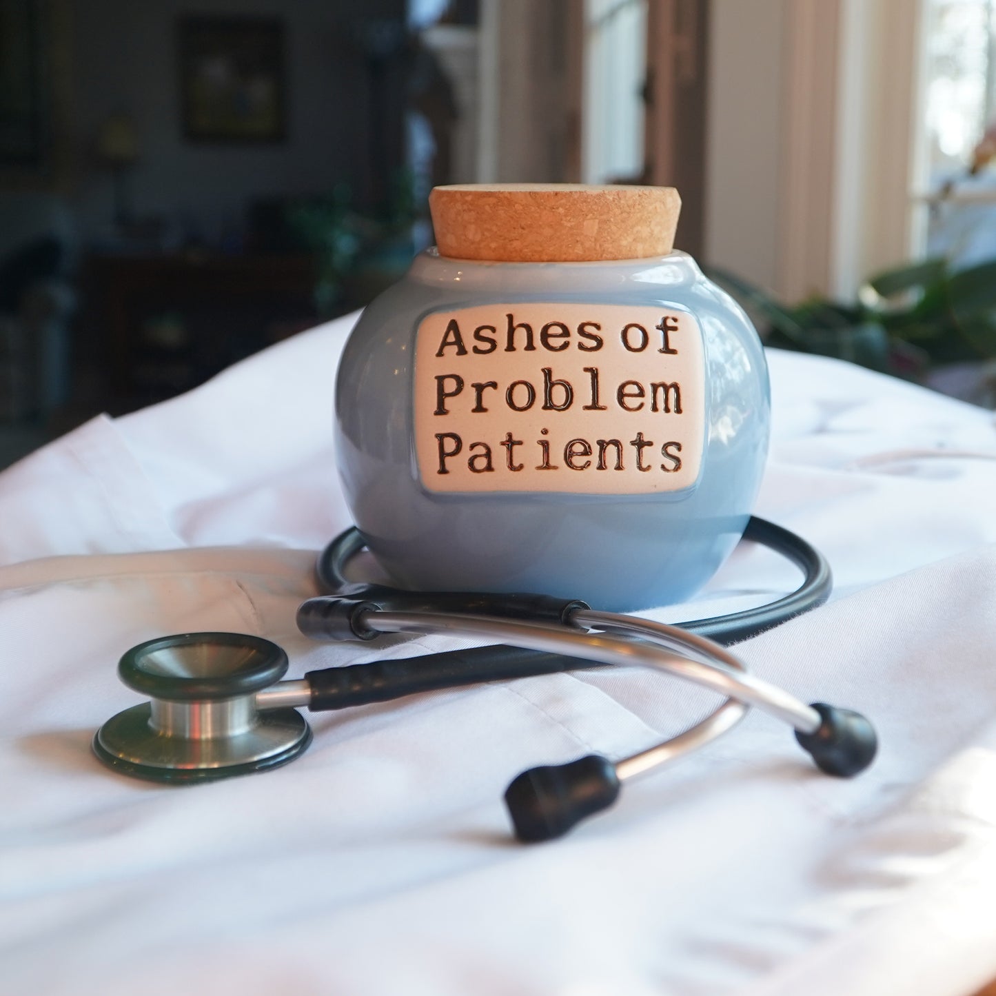 Ashes of Problem Patients Cork Jar is perfect for frontline workers!