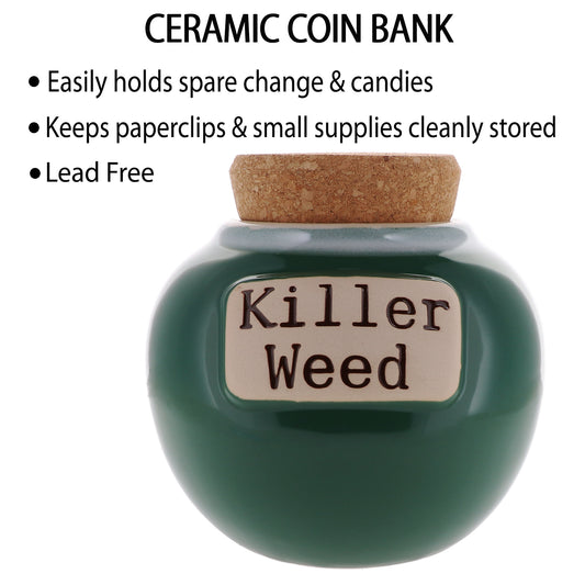 Killer Weed Cork Jar | Case Pack of 12