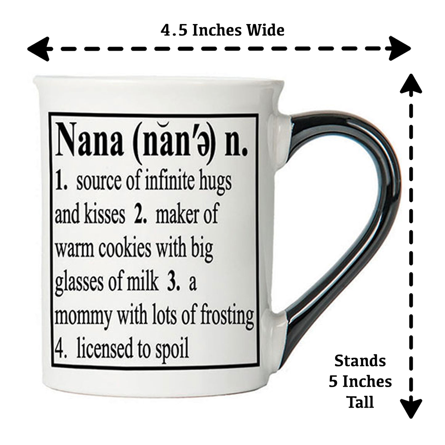 Cottage Creek Definition Nana Mug, Nana Coffee Mug for Nana, 16oz., 6" Multicolored