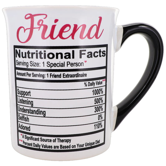 Cottage Creek Friend Mug, Friend Coffee Mug for Friends, 16oz., 6" Multicolored