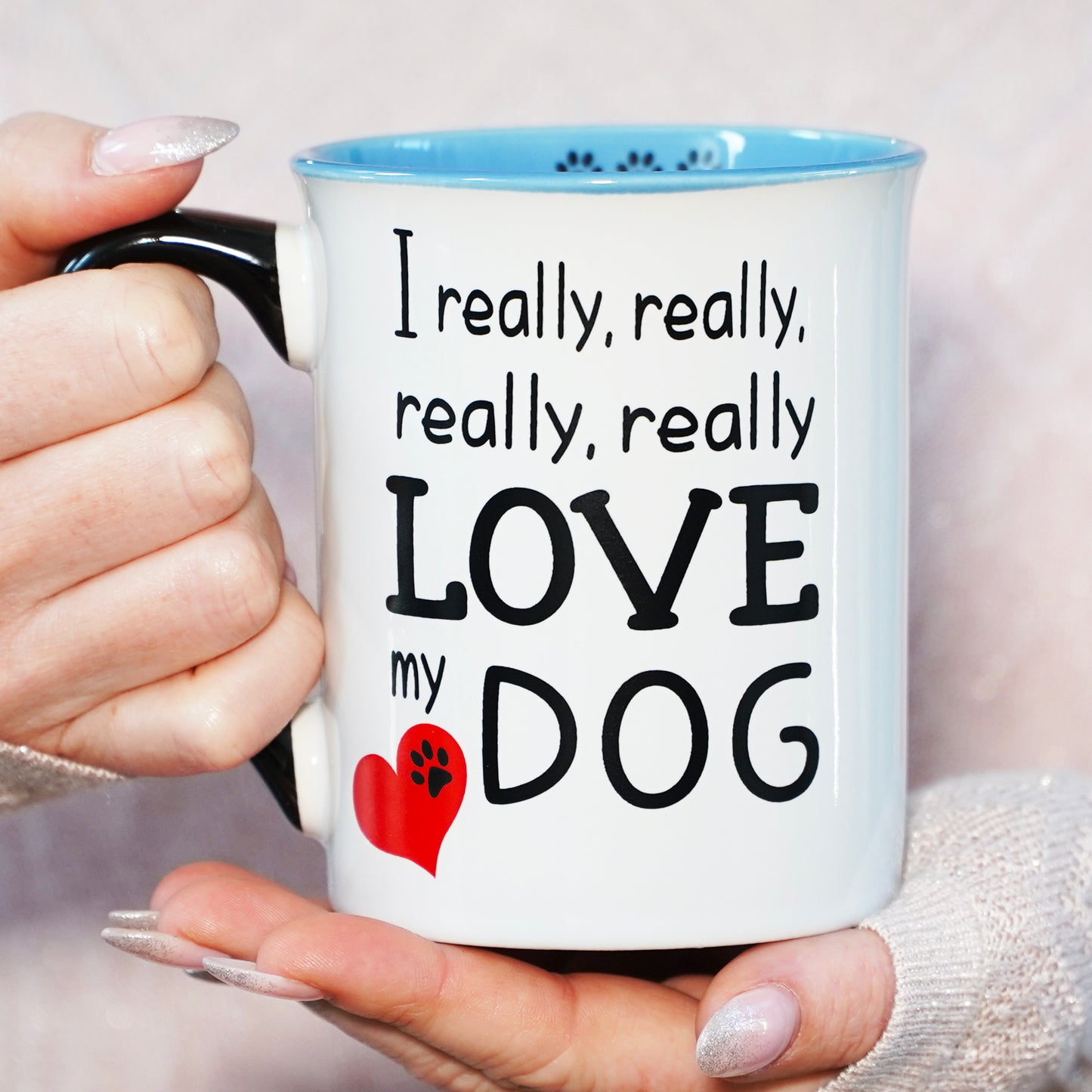 Cottage Creek Coffee Cups | I Really Love My Dog 16oz Ceramic Coffee Mug | Ideal I Love My Dog Gifts for Women, Men | Funny Gifts for Mom, Dad, Girlfriend, Boyfriend
