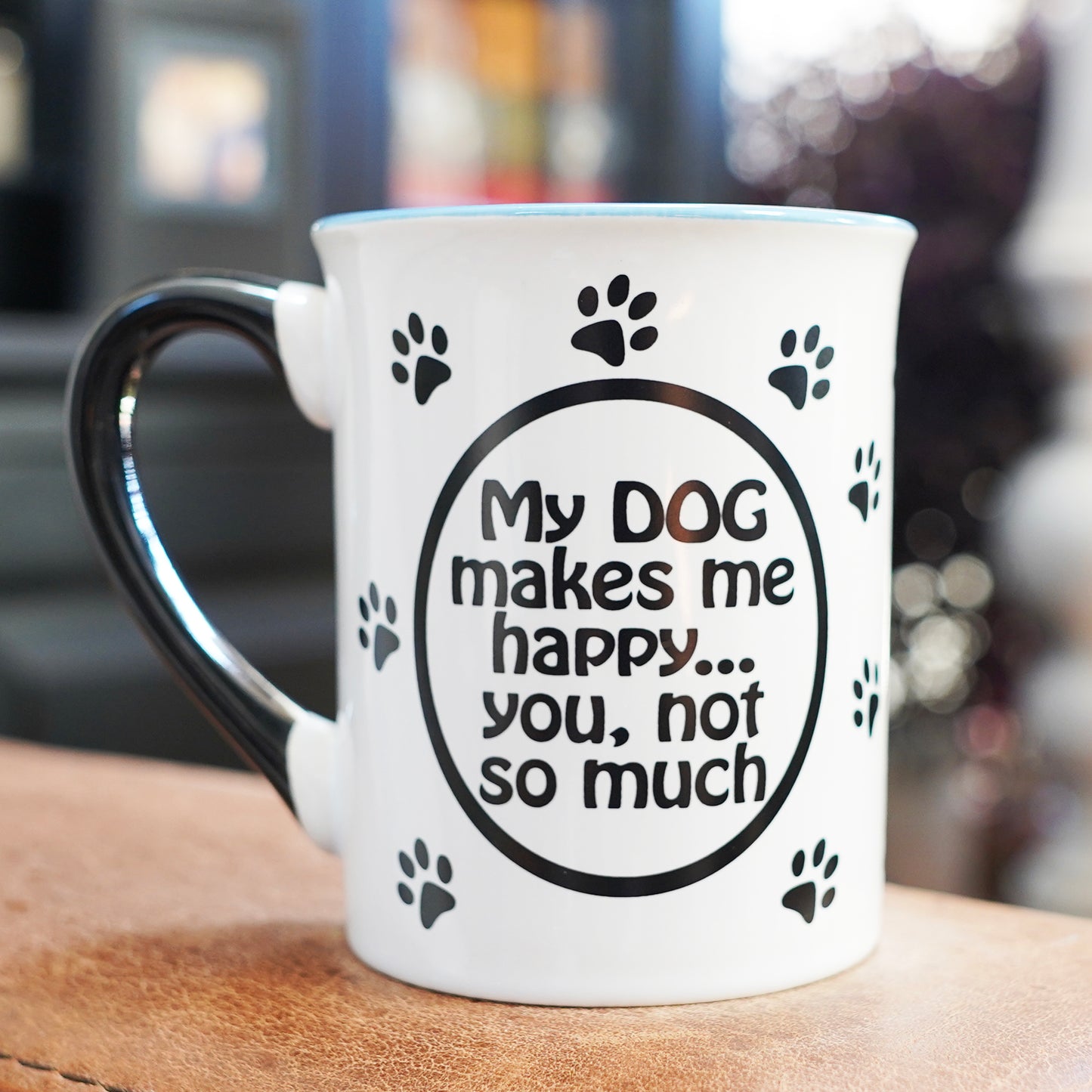 Cottage Creek Coffee Cups | My Dog Makes Me Happy, You Not So Much 16oz Ceramic Coffee Mug | Ideal I Love My Dog Gifts for Women, Men | Funny Gifts for Mom, Dad, Girlfriend, Boyfriend