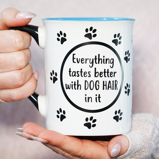 Cottage Creek Everything Tastes Better With Dog Hair In It Dog Mug, 16oz., 6" Multicolored