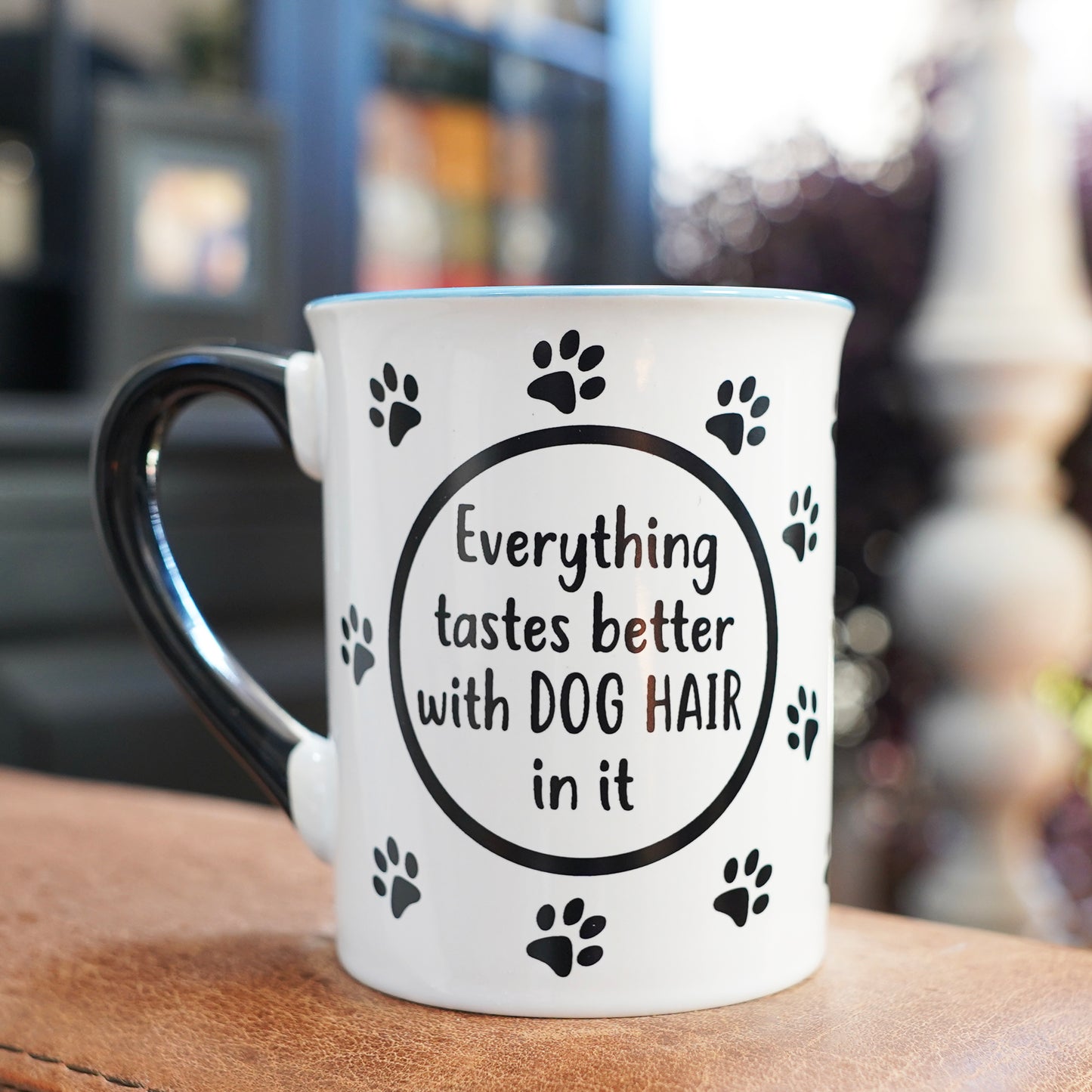 Cottage Creek Coffee Cups | Everything Tastes Better with Dog Hair 16oz Ceramic Coffee Mug | Ideal I Love My Dog Gifts for Women, Men | Funny Gifts for Mom, Dad, Girlfriend, Boyfriend