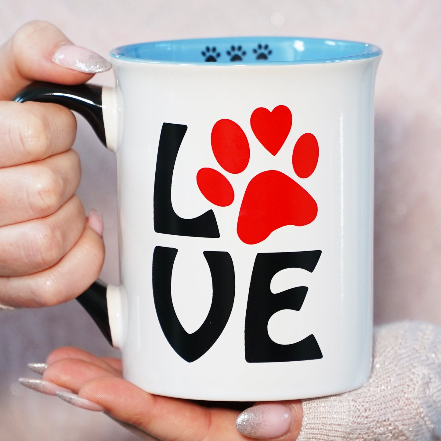 Cottage Creek Coffee Cups | I Love Dogs 16oz Ceramic Coffee Mug | Ideal I Love My Dog Gifts for Women, Men | Funny Gifts for Mom, Dad, Girlfriend, Boyfriend