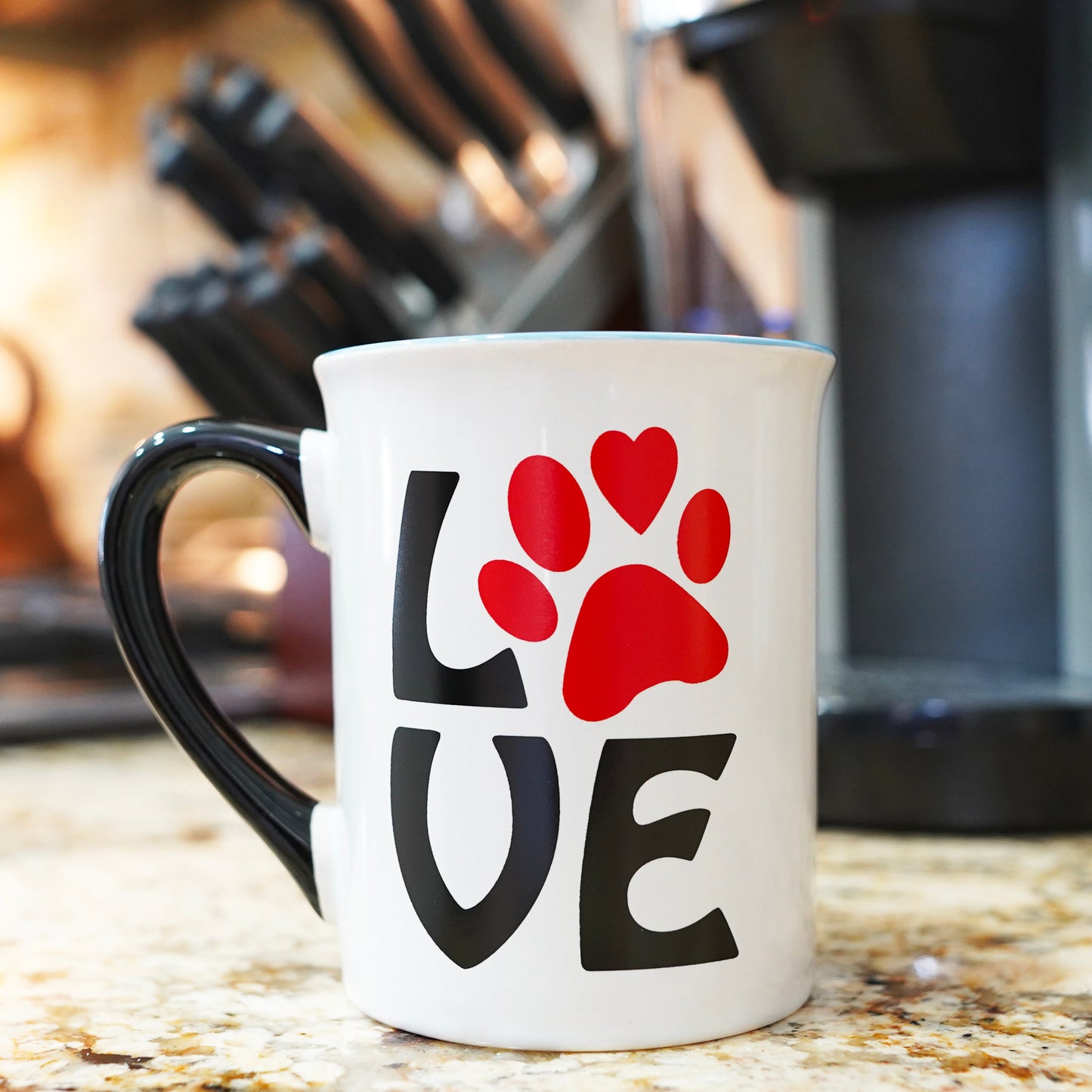 Cottage Creek Coffee Cups | I Love Dogs 16oz Ceramic Coffee Mug | Ideal I Love My Dog Gifts for Women, Men | Funny Gifts for Mom, Dad, Girlfriend, Boyfriend