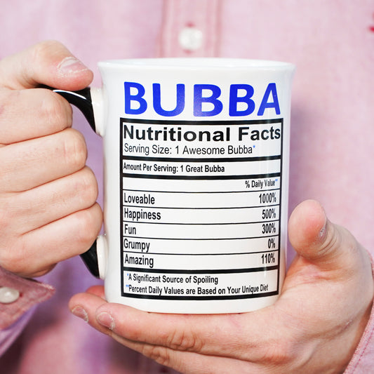 Cottage Creek Bubba Mug, Bubba Coffee Mug for Bubba, 16oz., 6" Multicolored