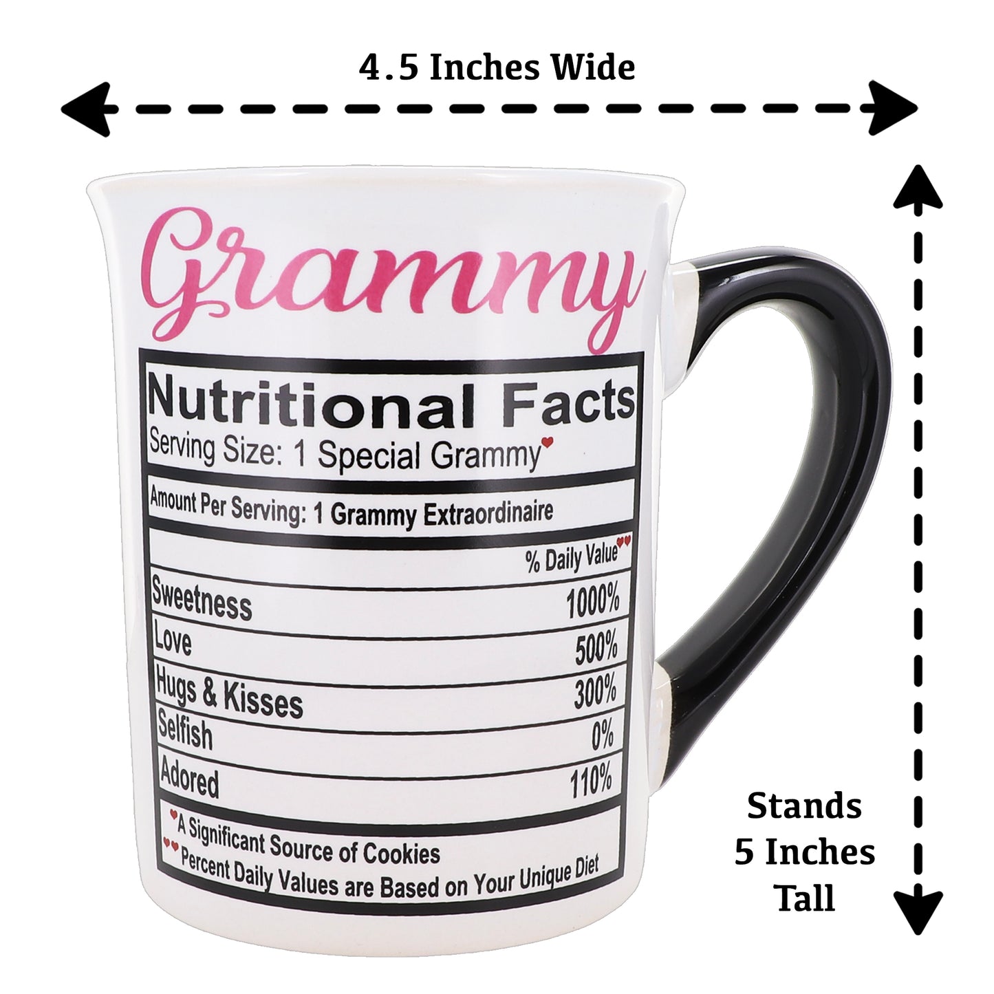 Cottage Creek Grammy Mug, Grammy Coffee Mug for Grammy, 16oz., 6" Multicolored
