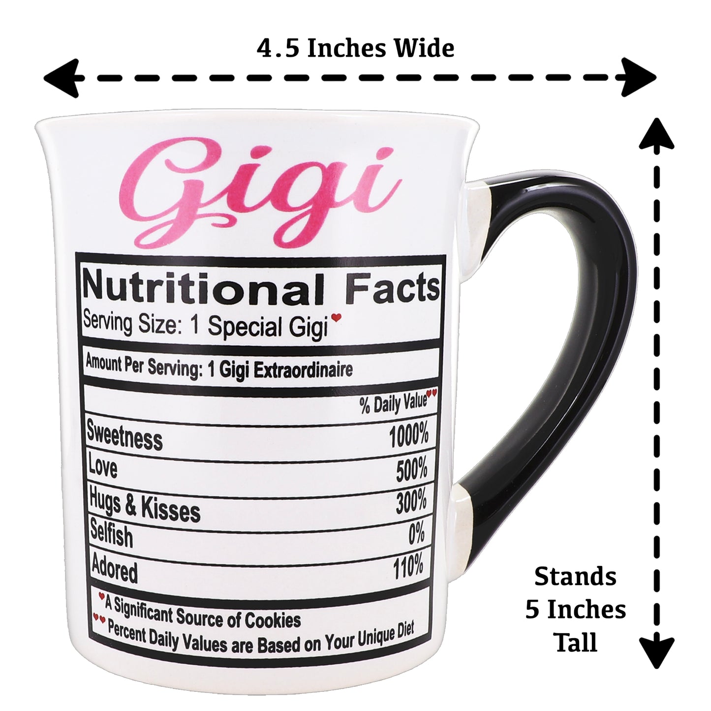Cottage Creek Gigi Mug, Gigi Coffee Mug for Gigi, 16oz., 6" Multicolored