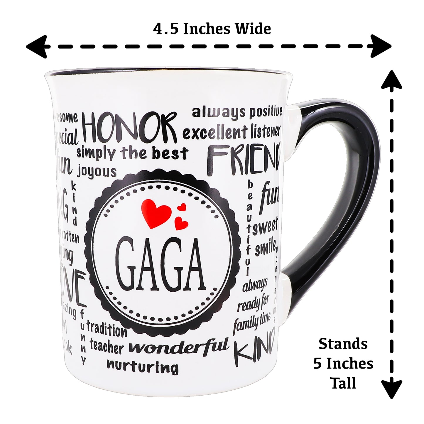 Cottage Creek Gaga Mug, Gaga Coffee Mug for Gaga, 16oz., 6" Multicolored
