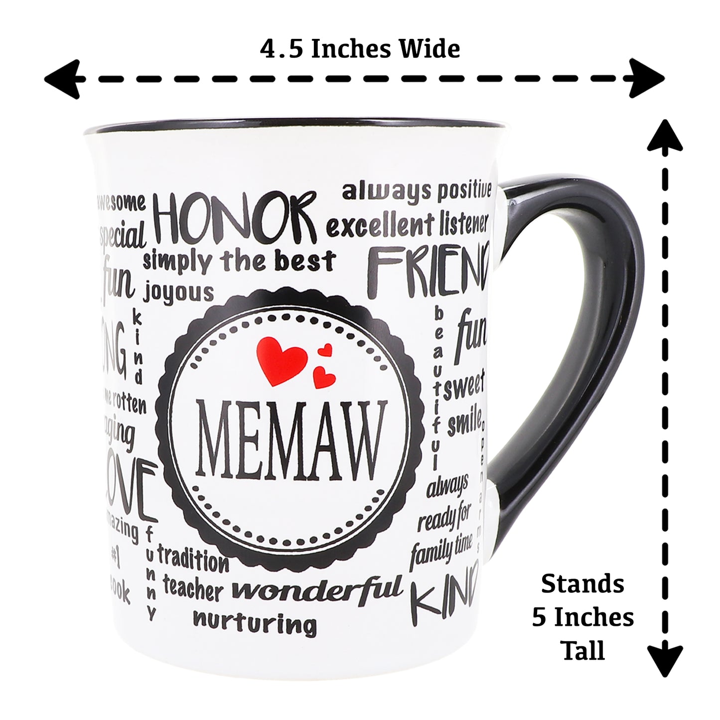 Cottage Creek Memaw Mug, Memaw Coffee Mug, Ceramic, 16oz., 6" Multicolored