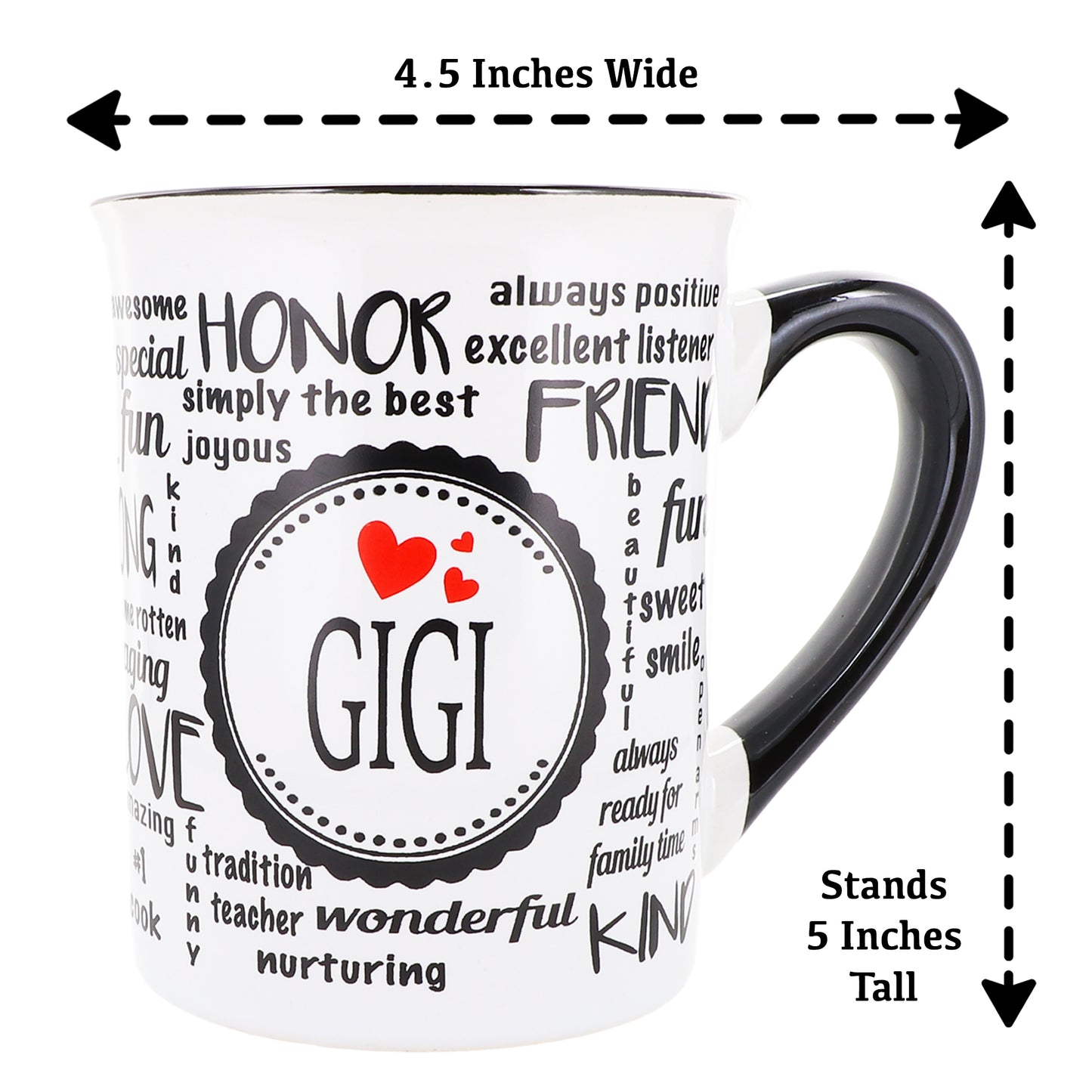 Cottage Creek Gigi Mug, Gigi Coffee Mug, Ceramic, 16oz., 6" Multicolored