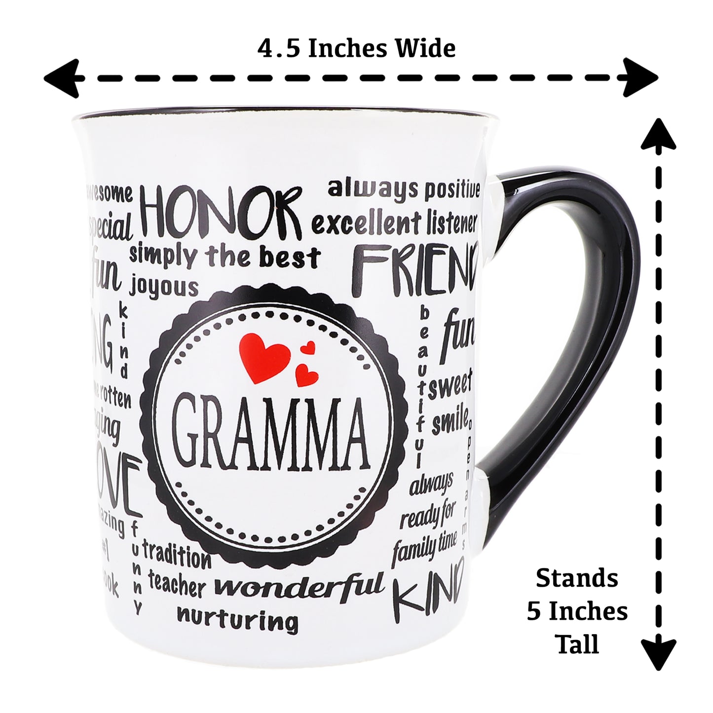 Cottage Creek Gramma Mug, Gramma Coffee Mug for Gramma, 16oz., 6" Multicolored
