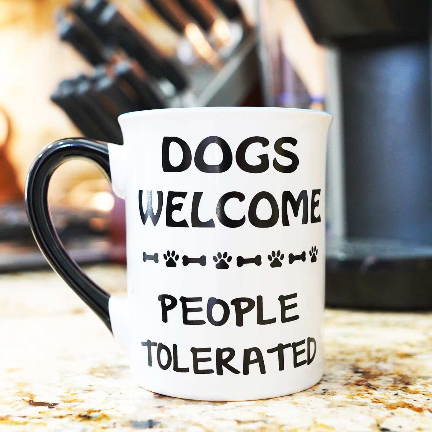 Cottage Creek Dogs Welcome, People Tolerated Dog Coffee Mug, 16oz., Multicolored