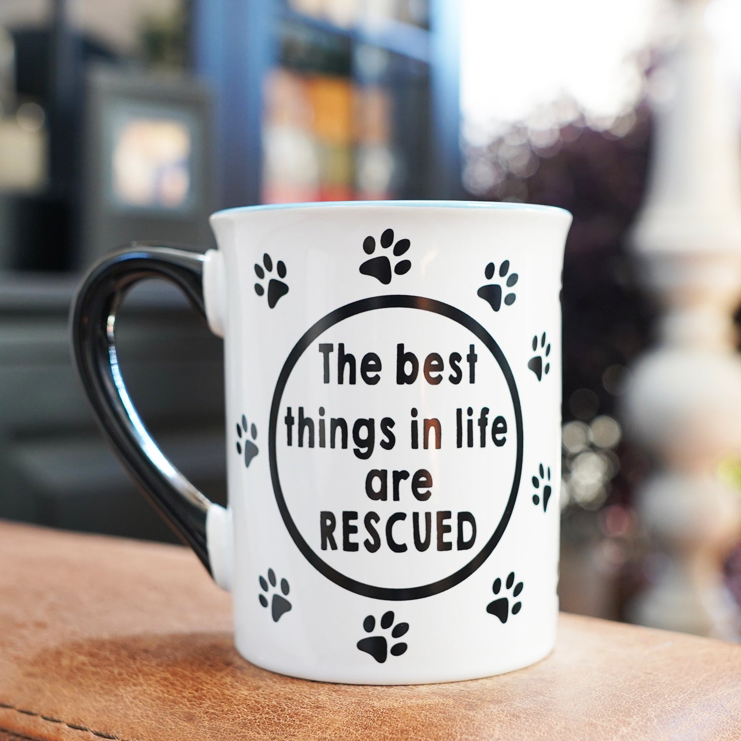 Cottage Creek The Best Things in Life are Rescued Dog Coffee Mug, 16oz., Multicolored