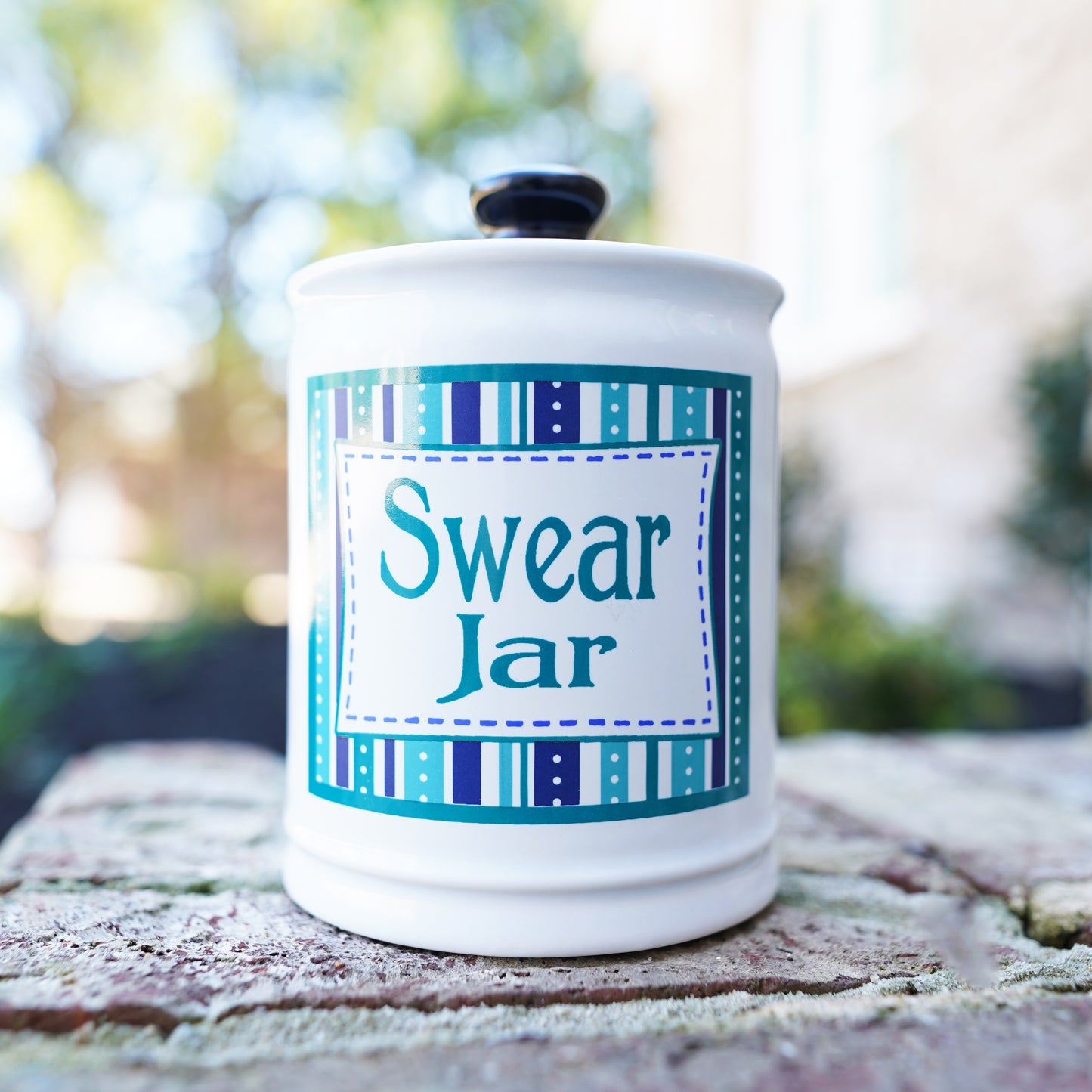 Cottage Creek Ceramic Swear Jar | 6-Inch Swearing Jar Piggy Bank | Unique Desk Decor for Home, Office, & Kitchen Counter | Perfect for Birthday, White Elephant & Christmas Gifts for Men & Women