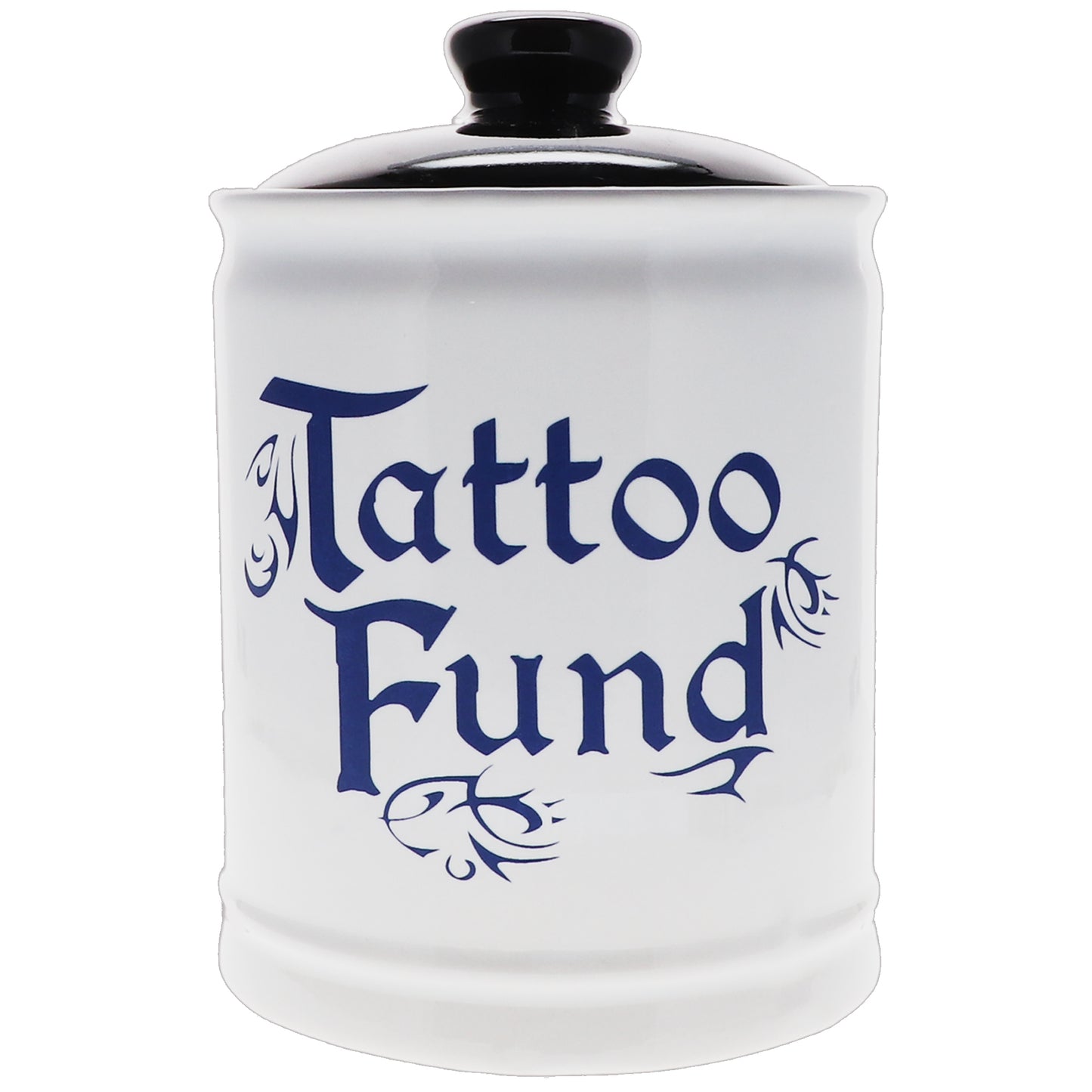 Cottage Creek Tattoo Fund Piggy Bank, Multicolored, Ceramic 6" Tattoo Jar