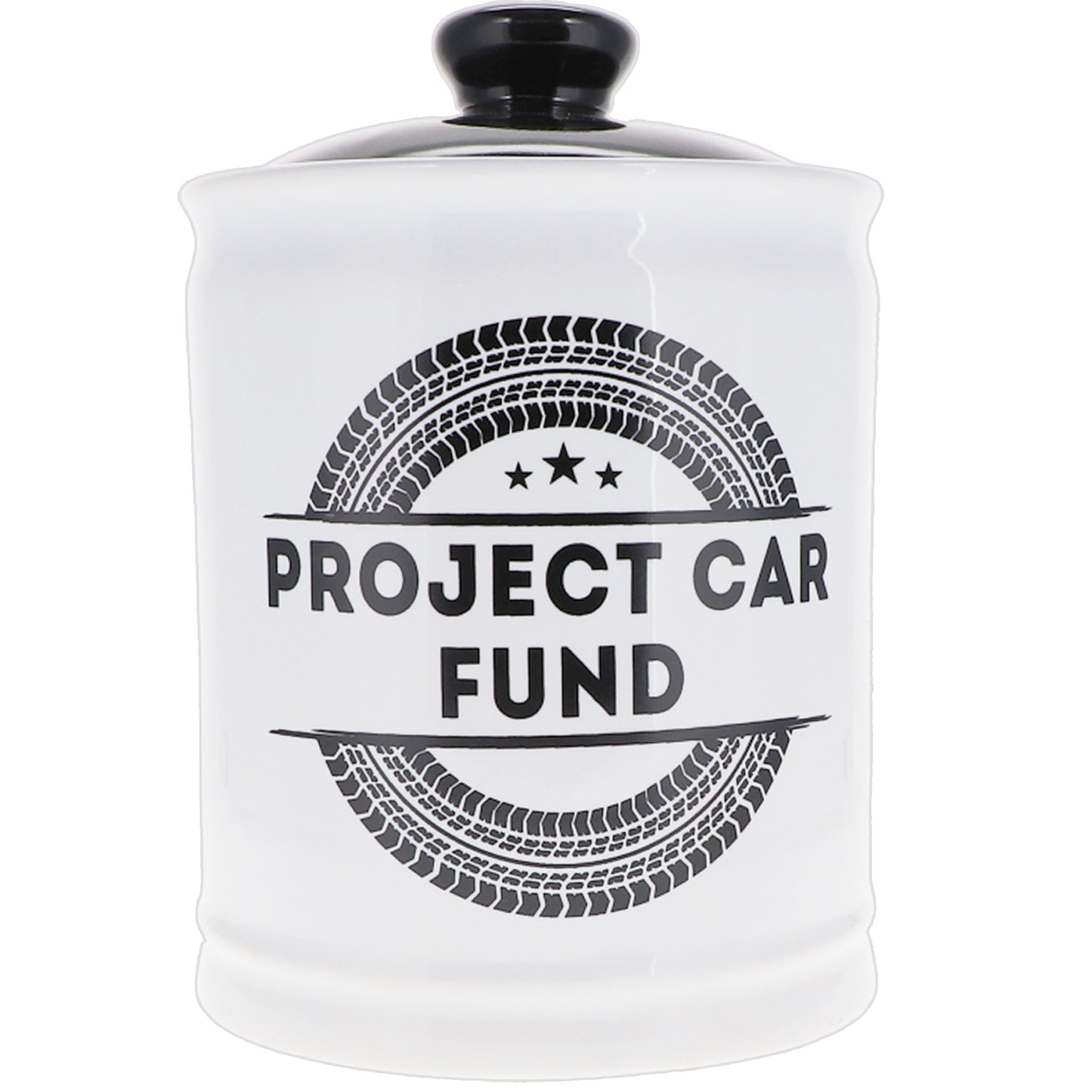Cottage Creek Project Car Fund Piggy Bank, Multicolored, Ceramic, 6" Car Money Jar