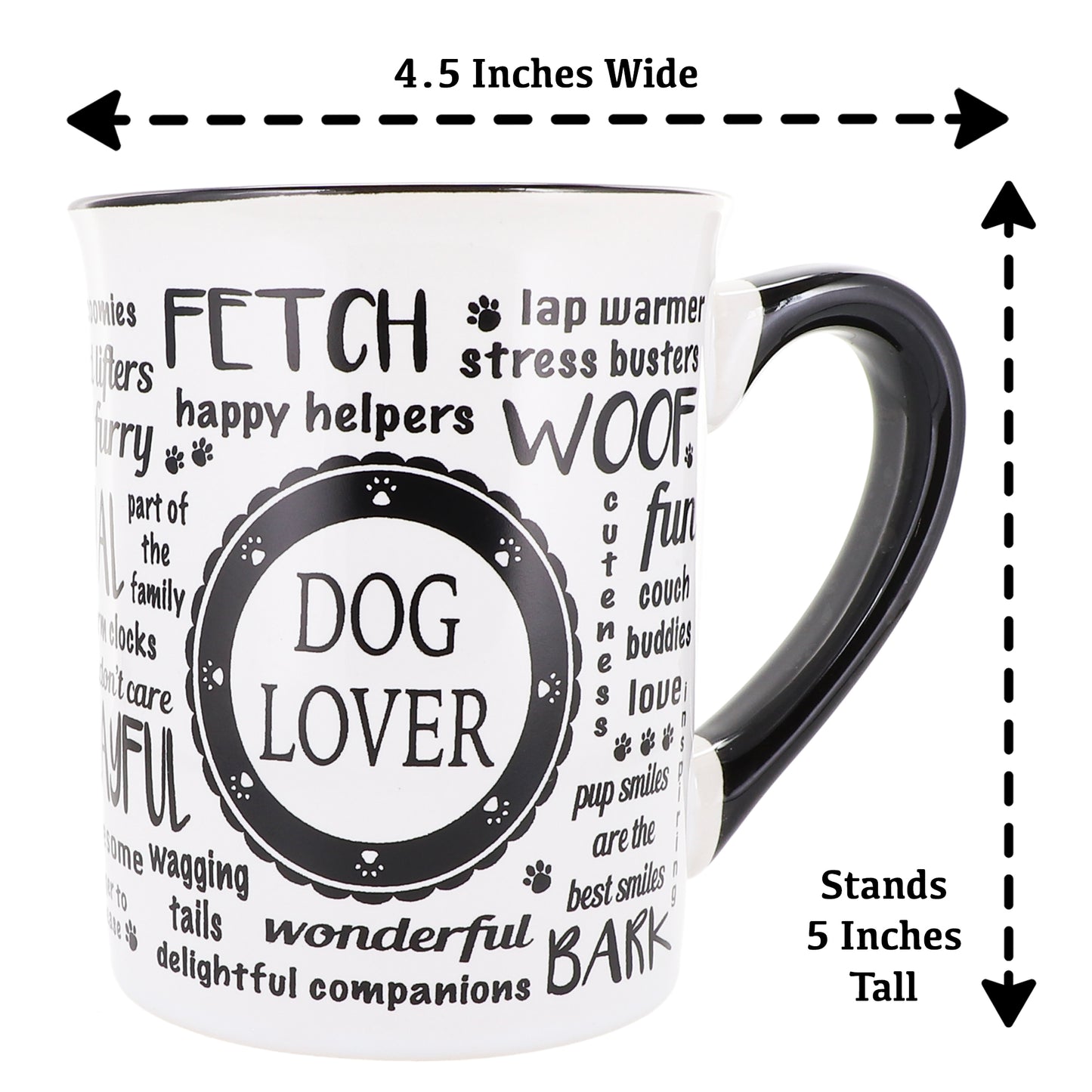 Cottage Creek Dog Lover Dog Coffee Mug, Ceramic, 16oz. Multicolored