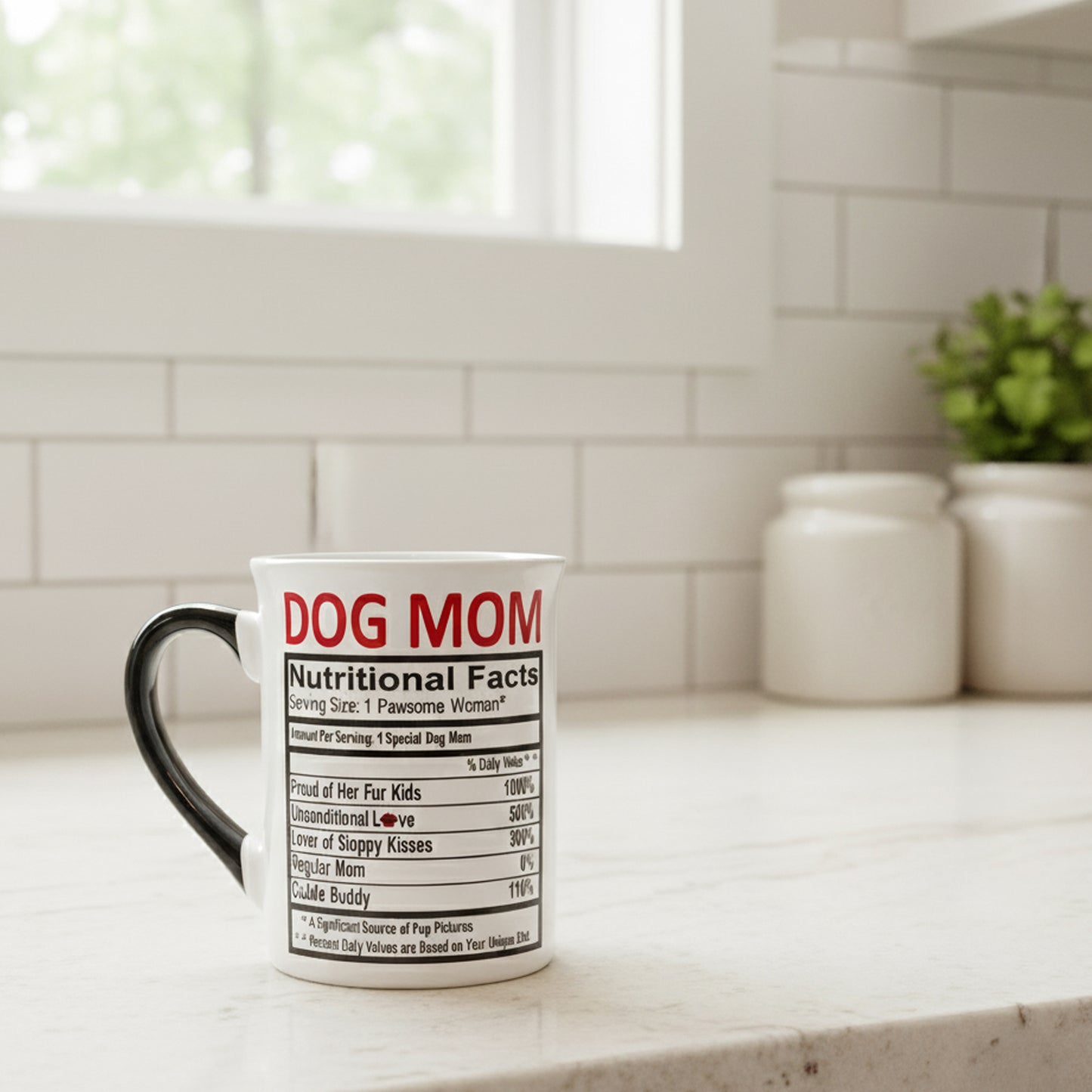 Cottage Creek Coffee Cups | Dog Mom 16oz Ceramic Coffee Mug | Ideal I Love My Dog Gifts for Women, Men | Funny Gifts for Mom, Dad, Girlfriend, Boyfriend