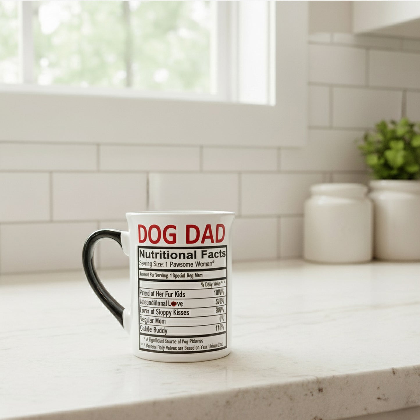 Cottage Creek Coffee Cups | Dog Dad 16oz Ceramic Coffee Mug | Ideal I Love My Dog Gifts for Women, Men | Funny Gifts for Mom, Dad, Girlfriend, Boyfriend
