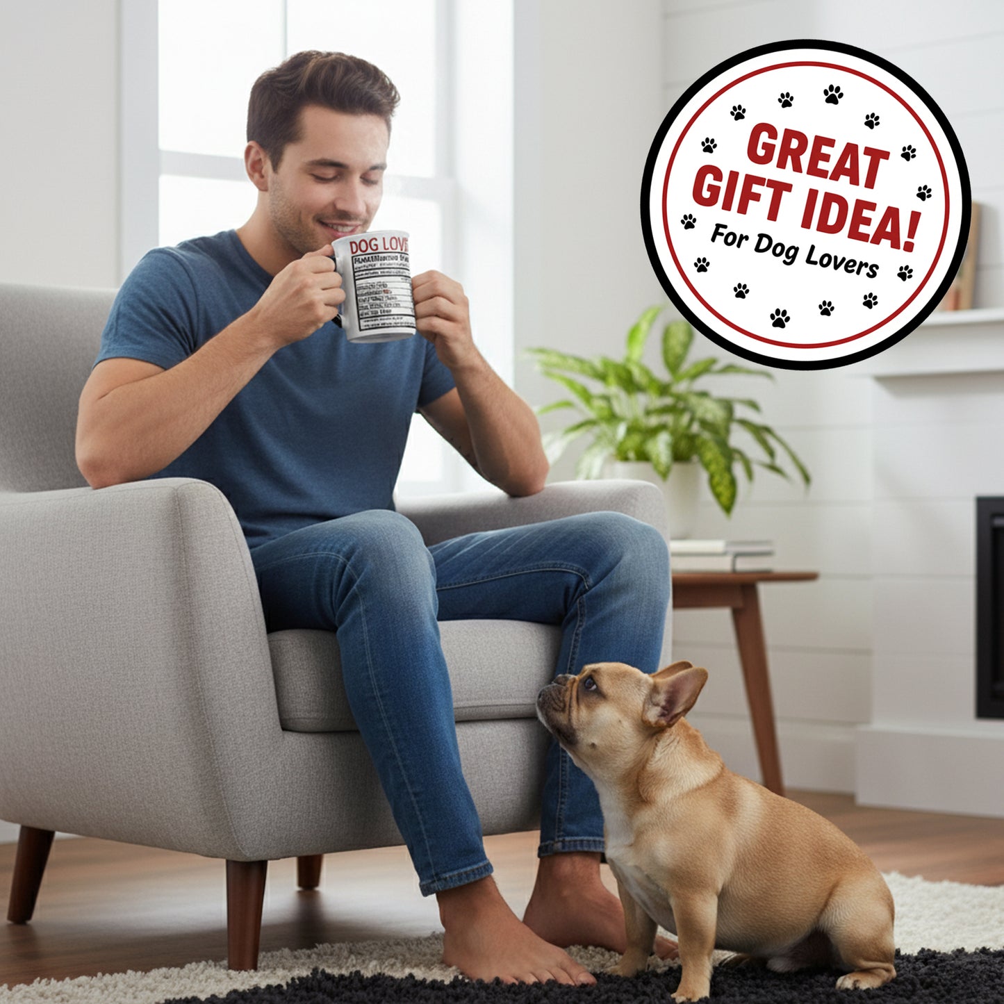 Cottage Creek Coffee Cups | Dog Lover 16oz Ceramic Coffee Mug | Ideal I Love My Dog Gifts for Women, Men | Funny Gifts for Mom, Dad, Girlfriend, Boyfriend