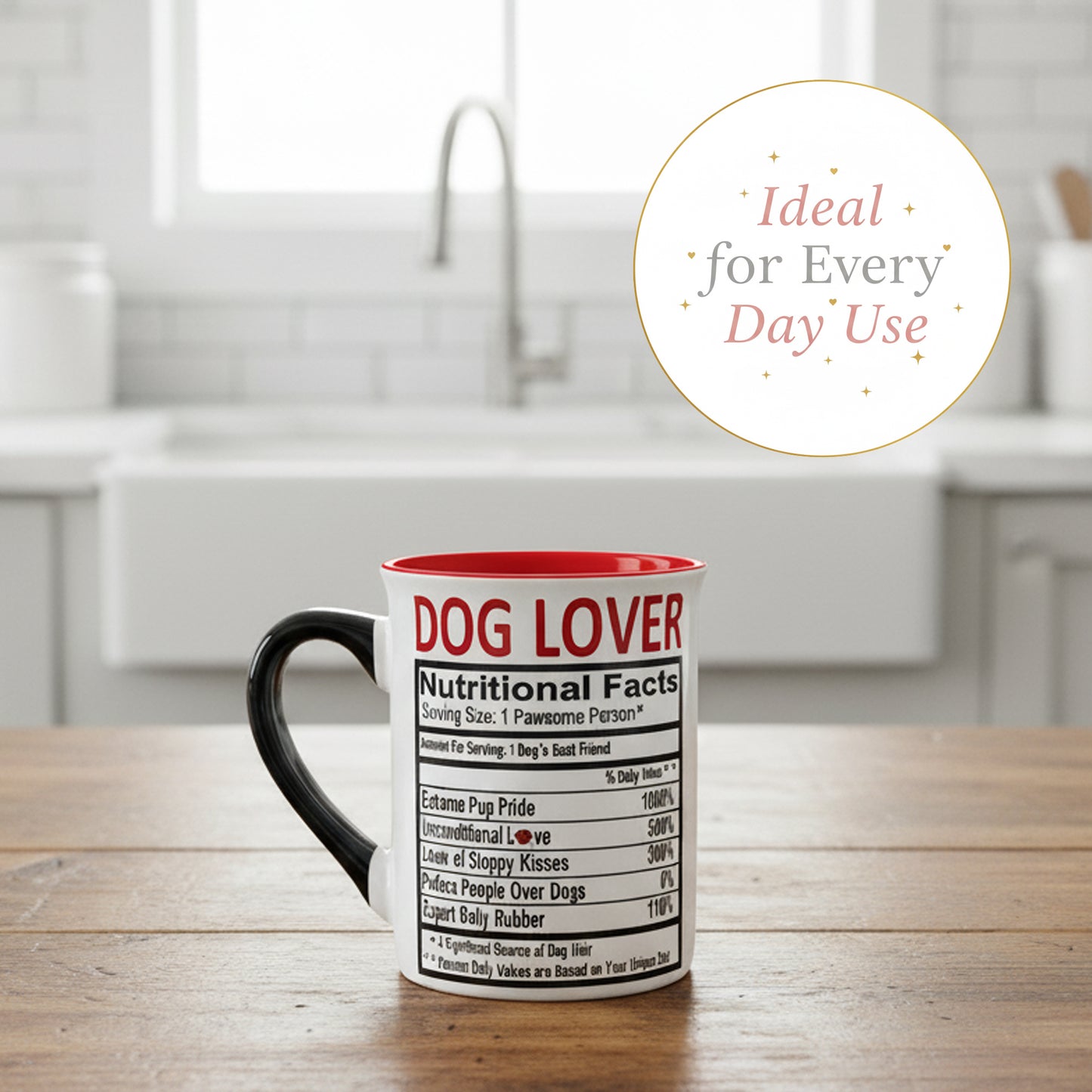 Cottage Creek Coffee Cups | Dog Lover 16oz Ceramic Coffee Mug | Ideal I Love My Dog Gifts for Women, Men | Funny Gifts for Mom, Dad, Girlfriend, Boyfriend