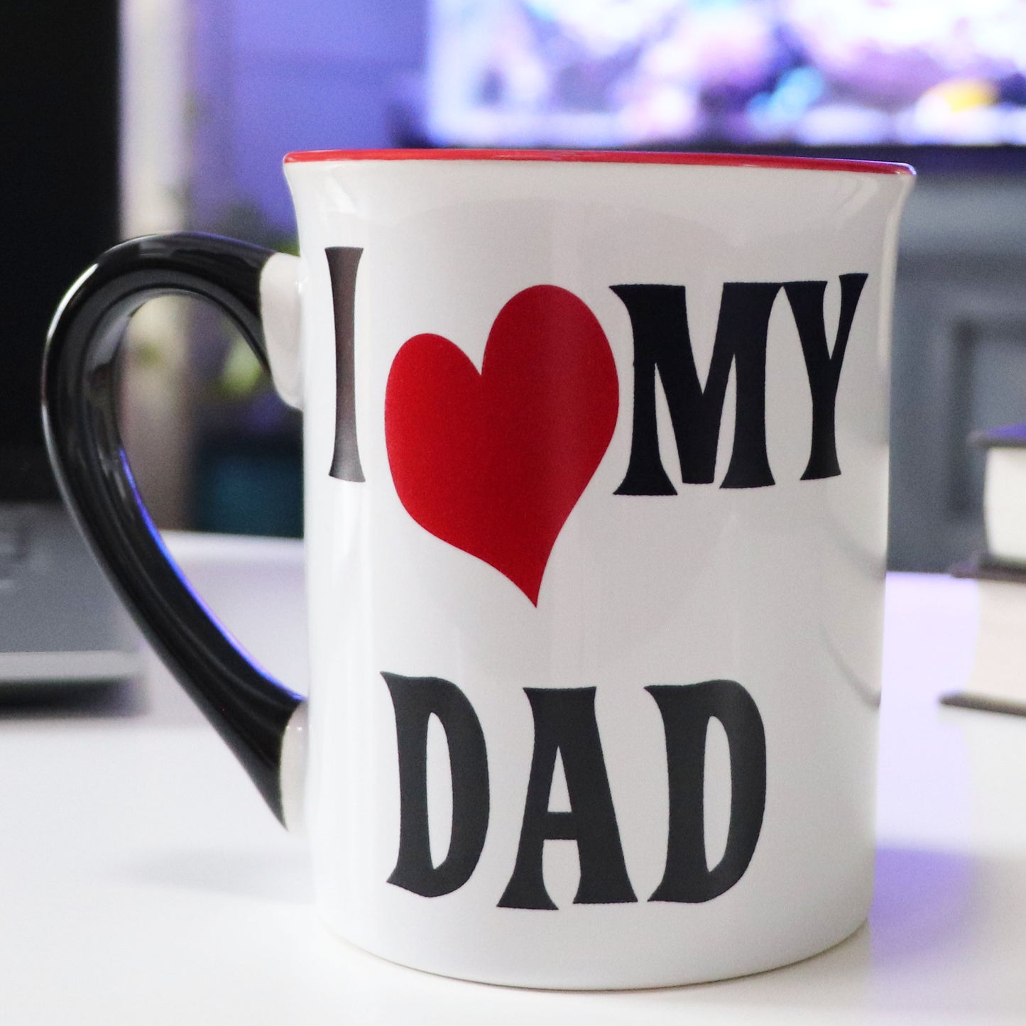 Cottage Creek I Love My Dad Mug, 16oz, Ceramic, 6", Multicolored Dad Coffee Mug