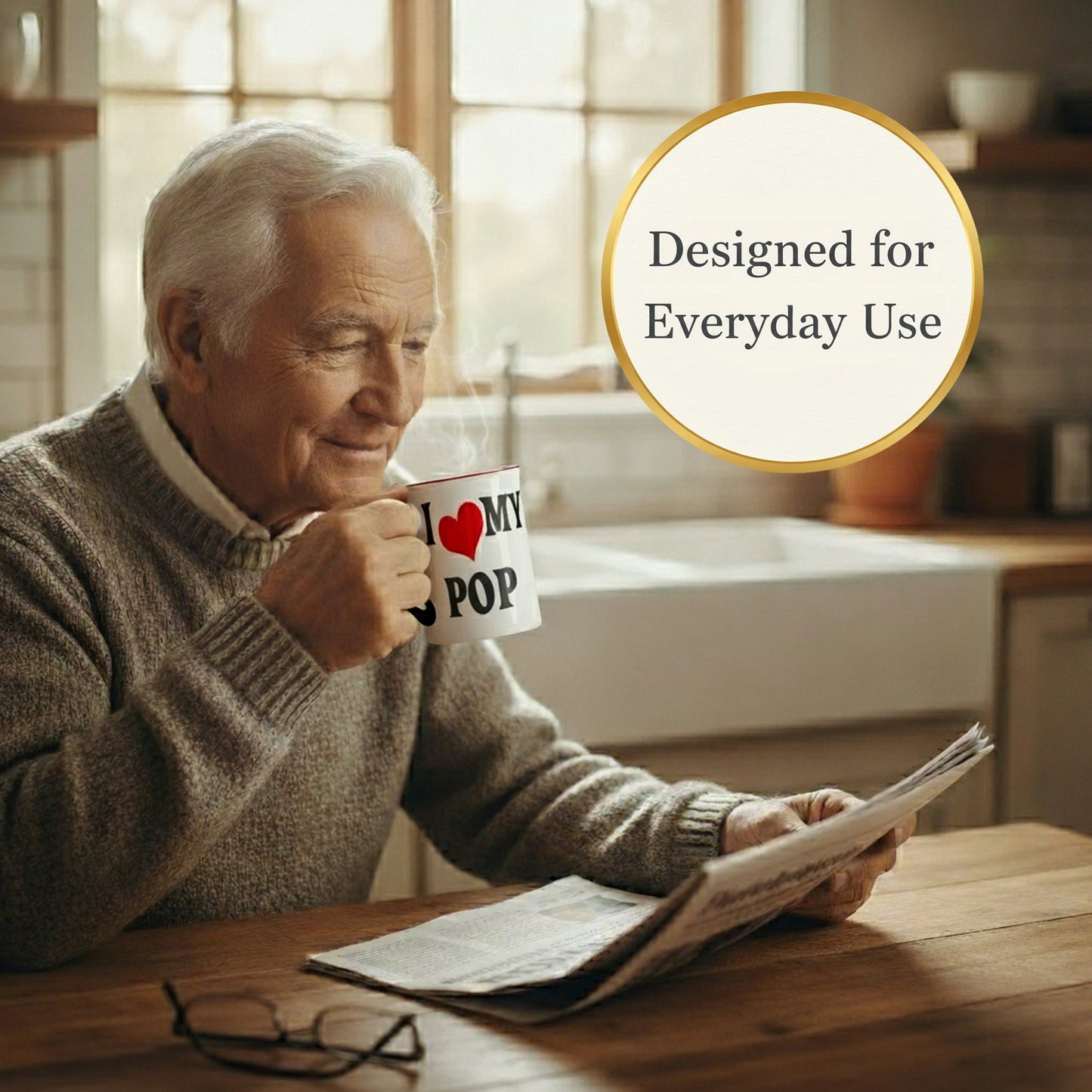 Cottage Creek Pop Mug | Pop Gifts | I Love My Pop Coffee Mug 16oz | Best Pop Ever