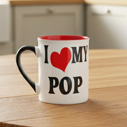 Cottage Creek Pop Mug | Pop Gifts | I Love My Pop Coffee Mug 16oz | Best Pop Ever