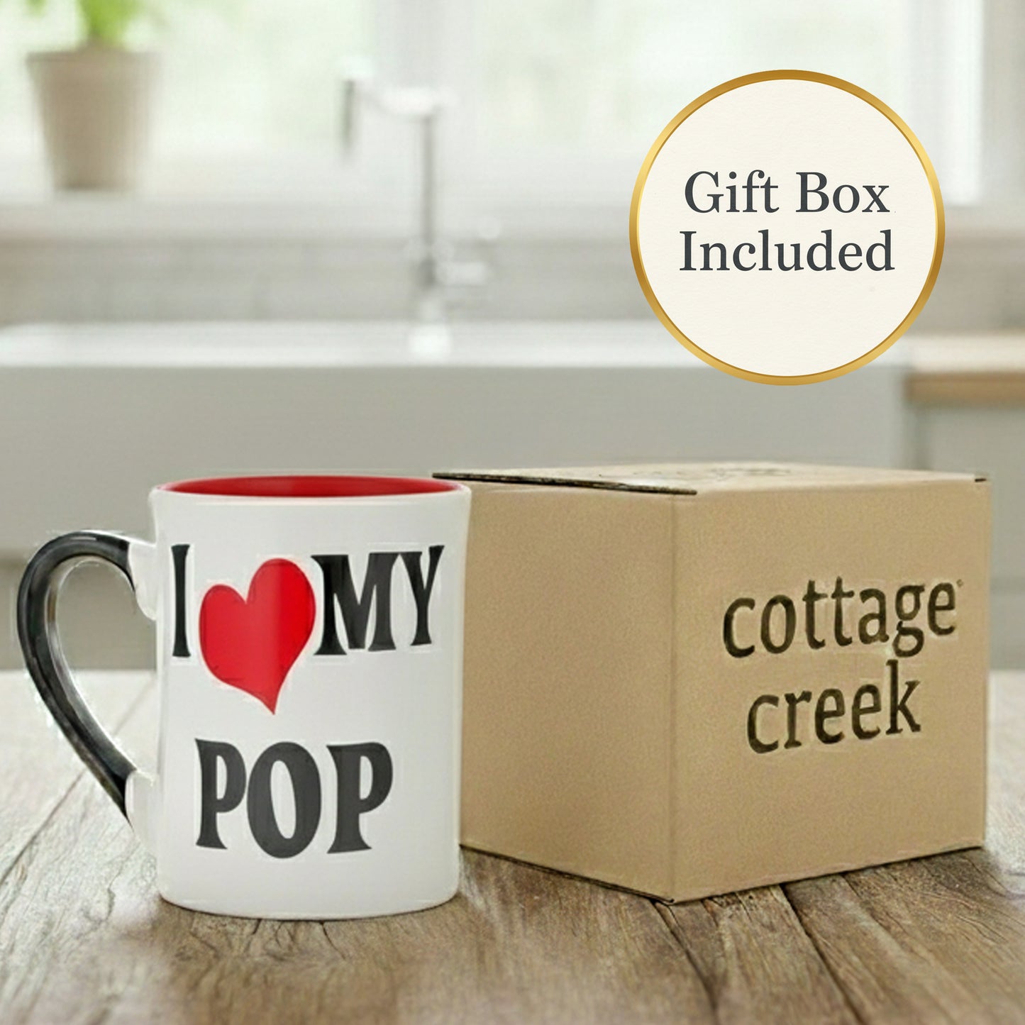 Cottage Creek Pop Mug | Pop Gifts | I Love My Pop Coffee Mug 16oz | Best Pop Ever