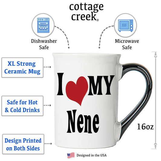 Cottage Creek Nene Mug, Nene Coffee Mug for Nene, 16oz., 6" Multicolored