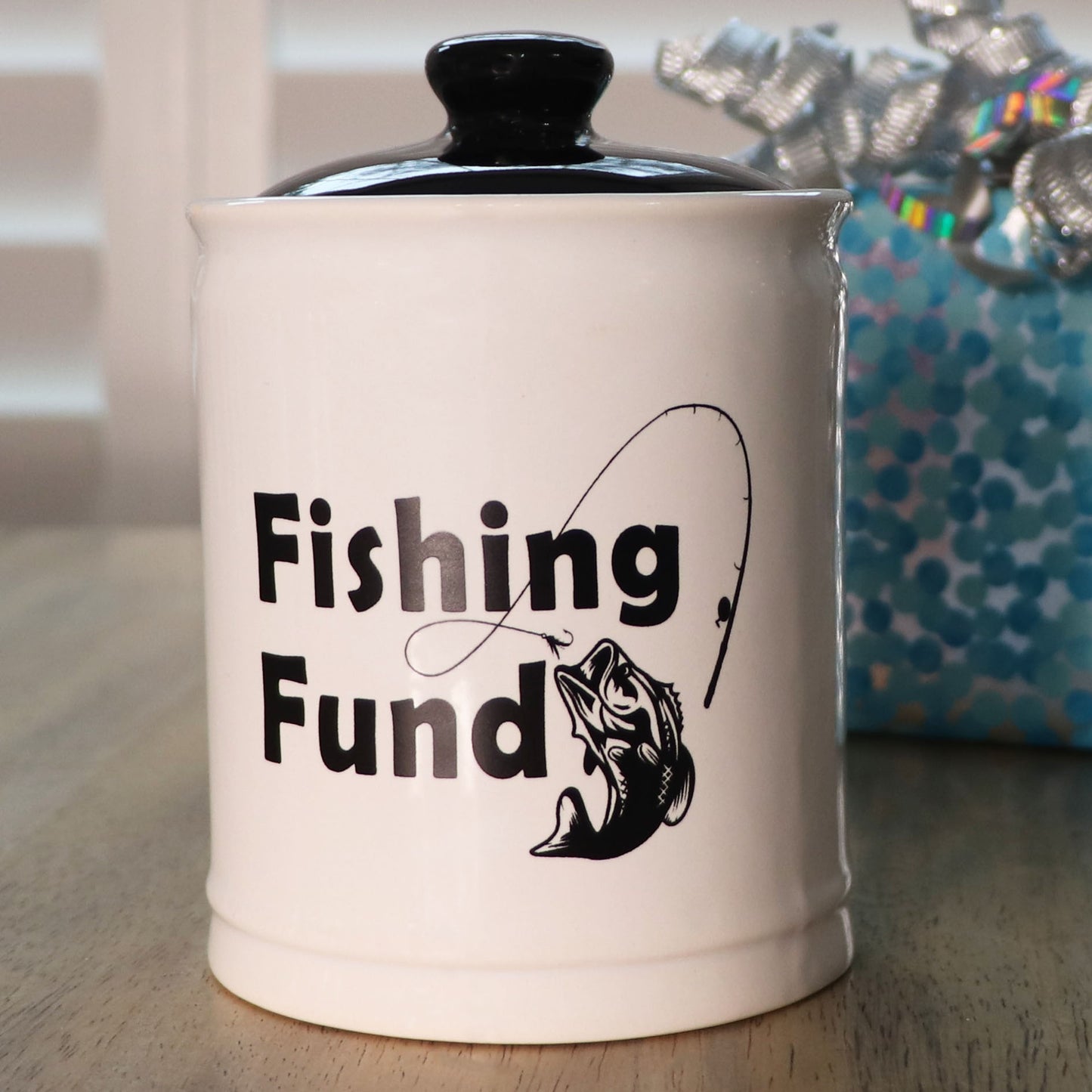 Fishing Fund Jar | Fishing Gifts | Fishing Accessories Piggy Bank | Fishing Gear