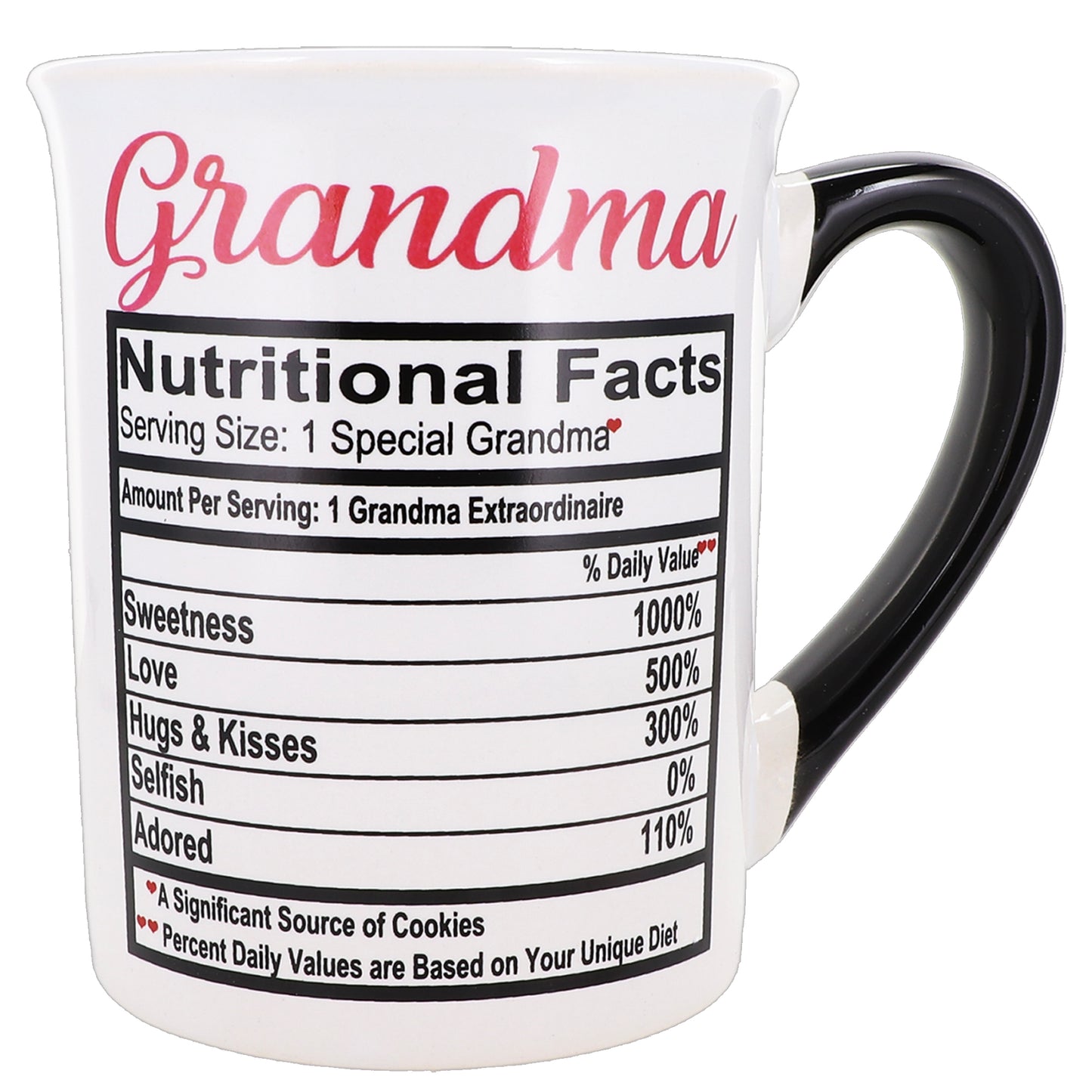 Grandma Mug, Grandma Coffee Mug for Grandma, 16oz., 6" Multicolored