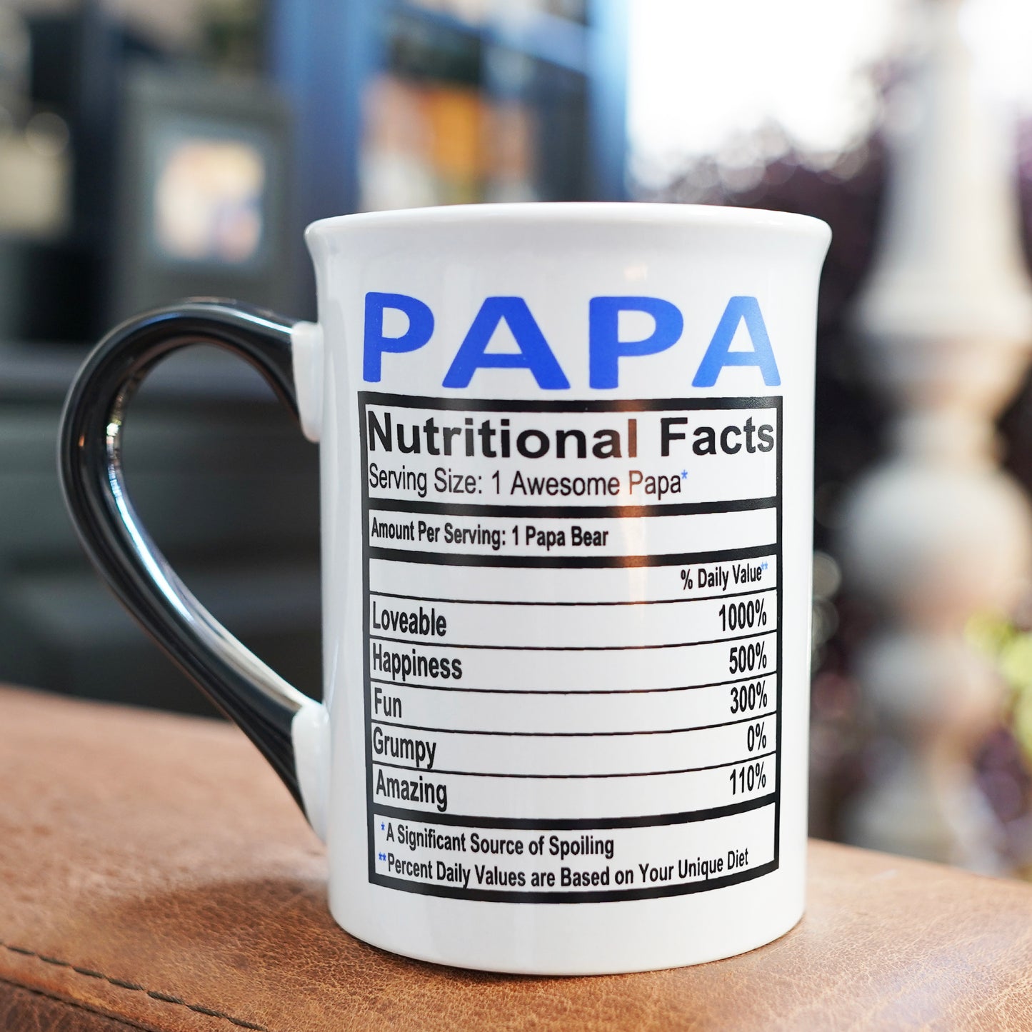 Papa Mug, Papa Coffee Mug for Papa, 16oz., 6" Multicolored
