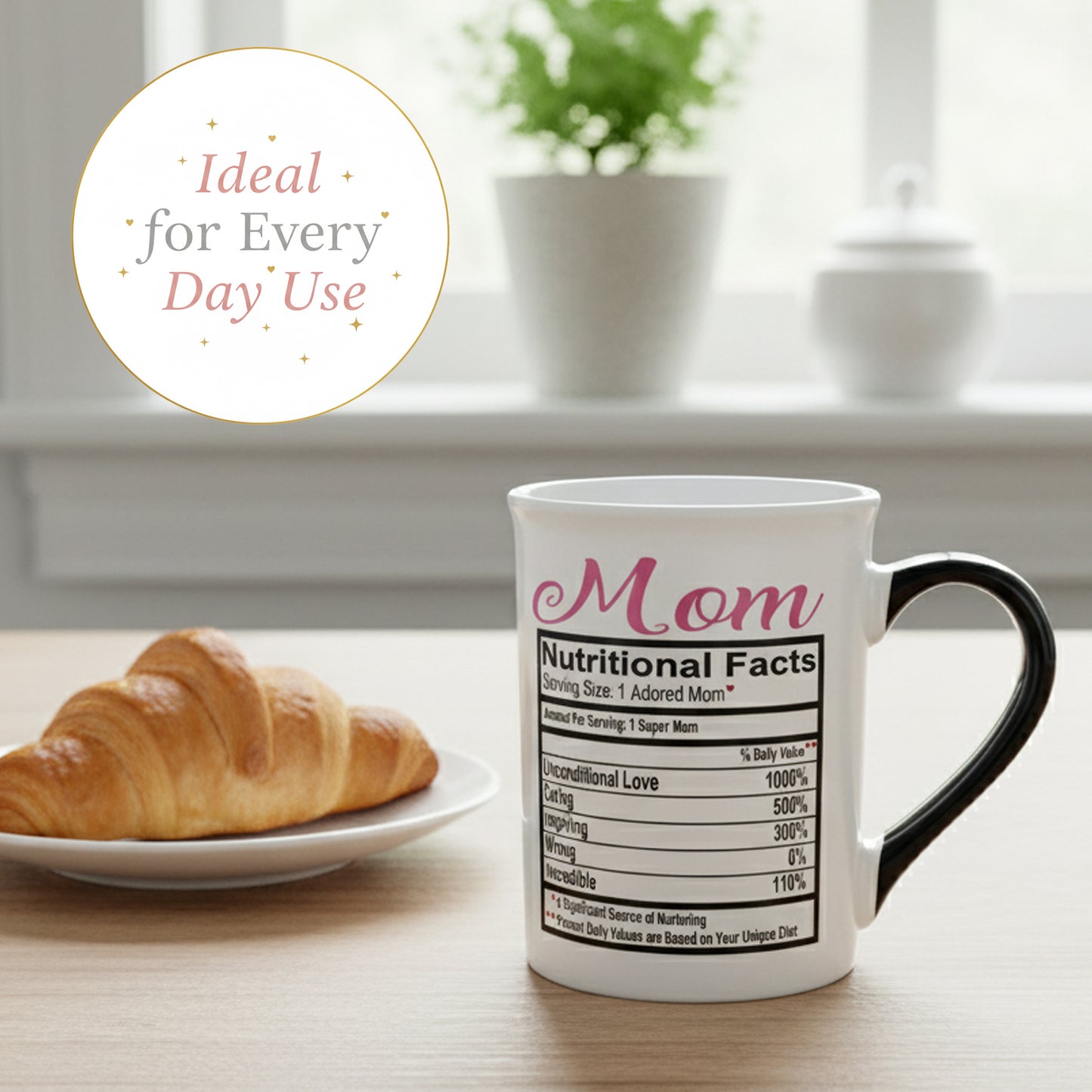 Cottage Creek Mugs | 16 Oz Ceramic Mom Coffee Mug | Large Coffee Cup for Women, Mother, Mama, Grandma | Birthday Gifts for Mom from Daughter | Christmas Mothers Day Gifts | Home Decor Cup