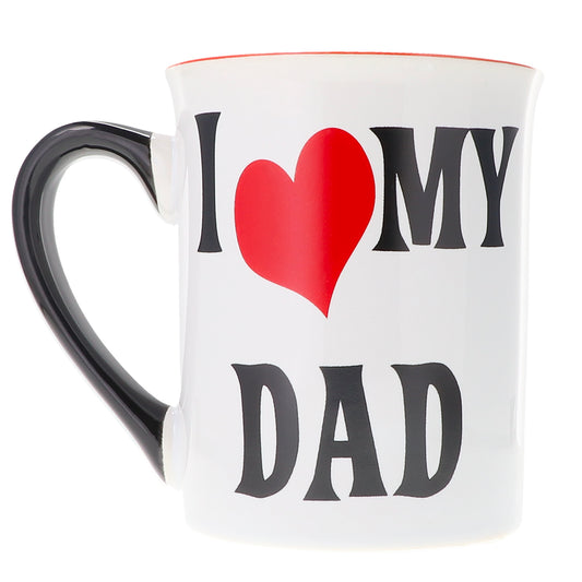 Cottage Creek I Love My Dad Mug, 16oz, Ceramic, 6", Multicolored Dad Coffee Mug